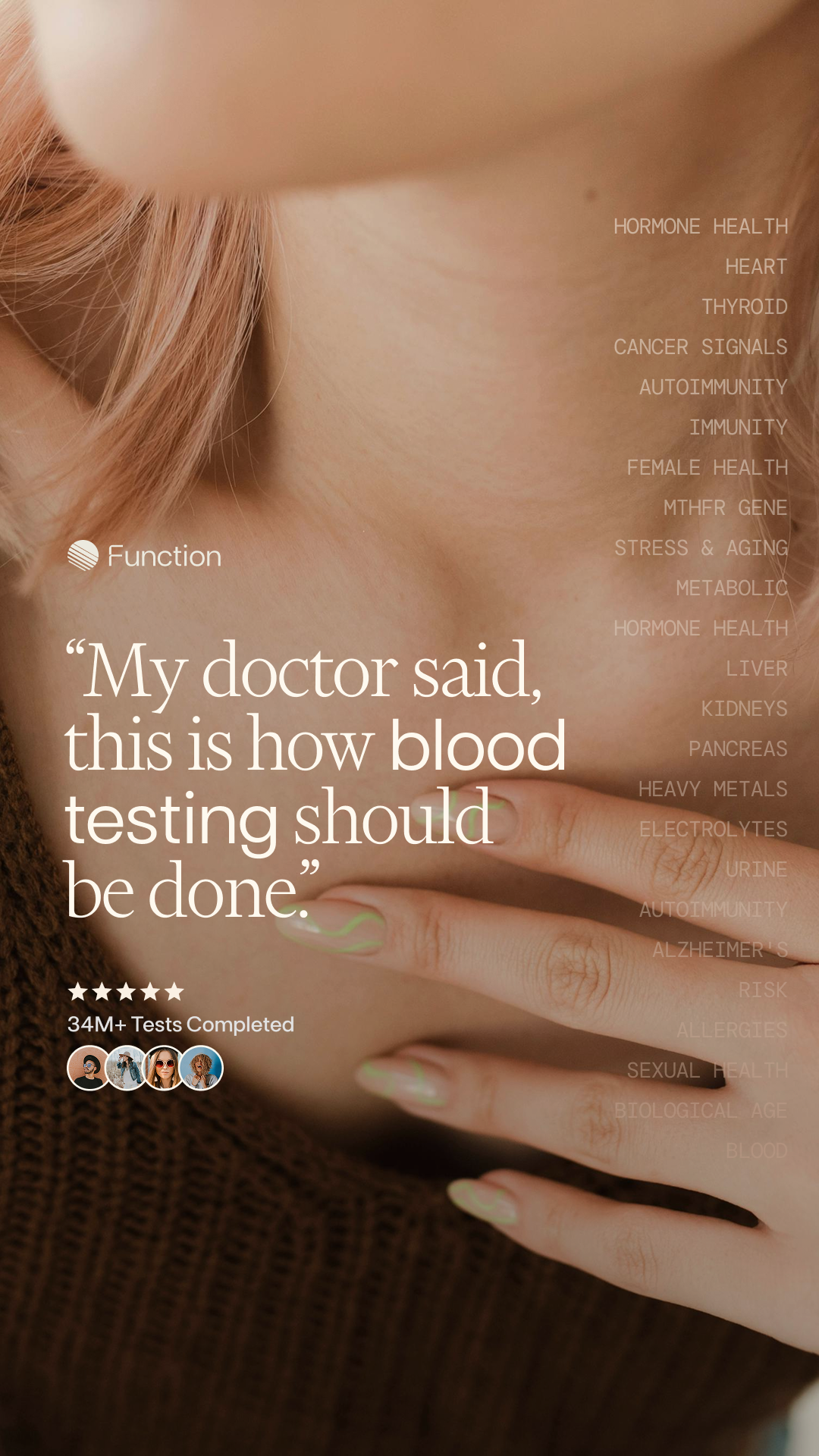 Function Health Facebook ad