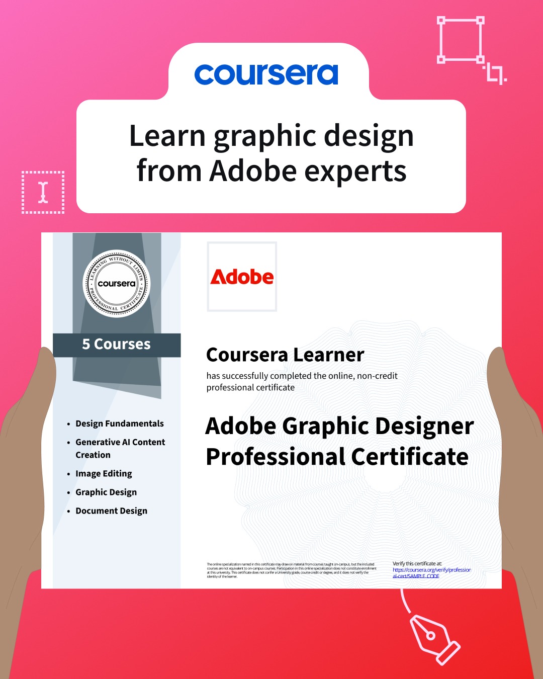 Coursera Facebook ad