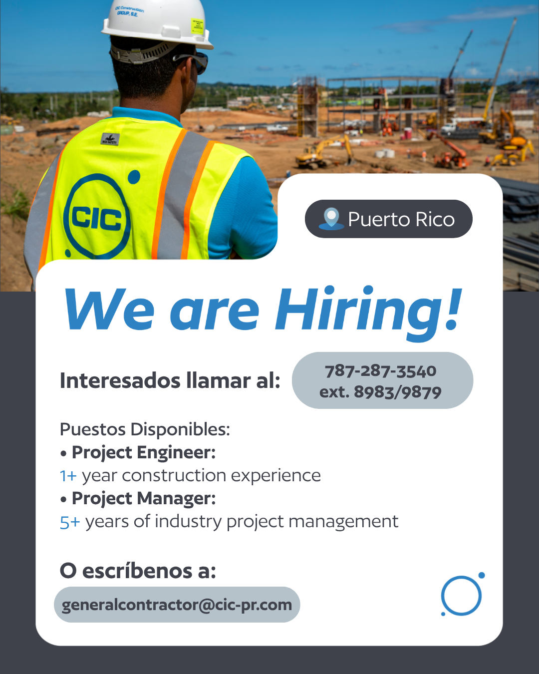 CIC Construction Group Facebook ad from Oct 2, 2025