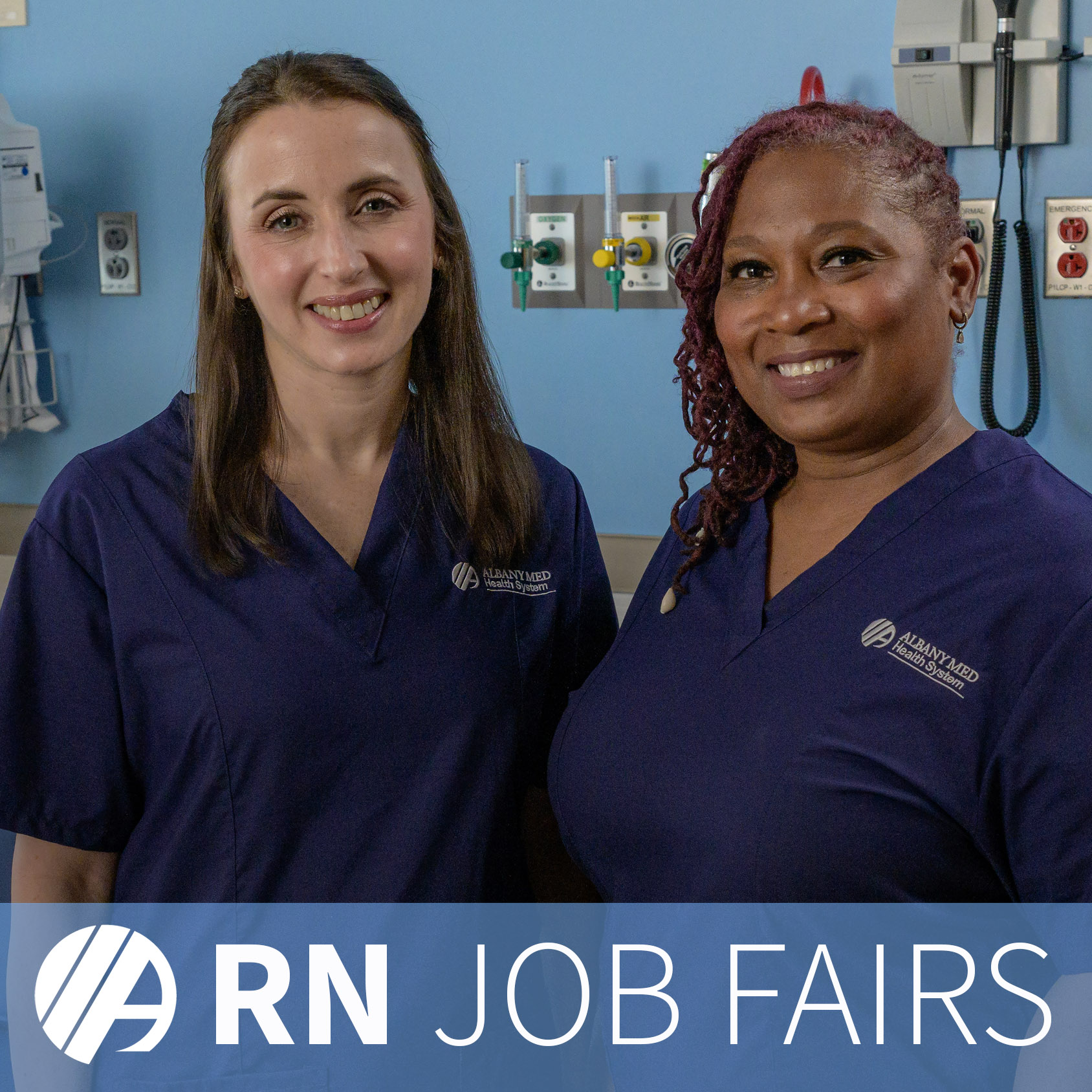 Albany Med Health System Facebook ad: Sign Up for RN Job Fairs