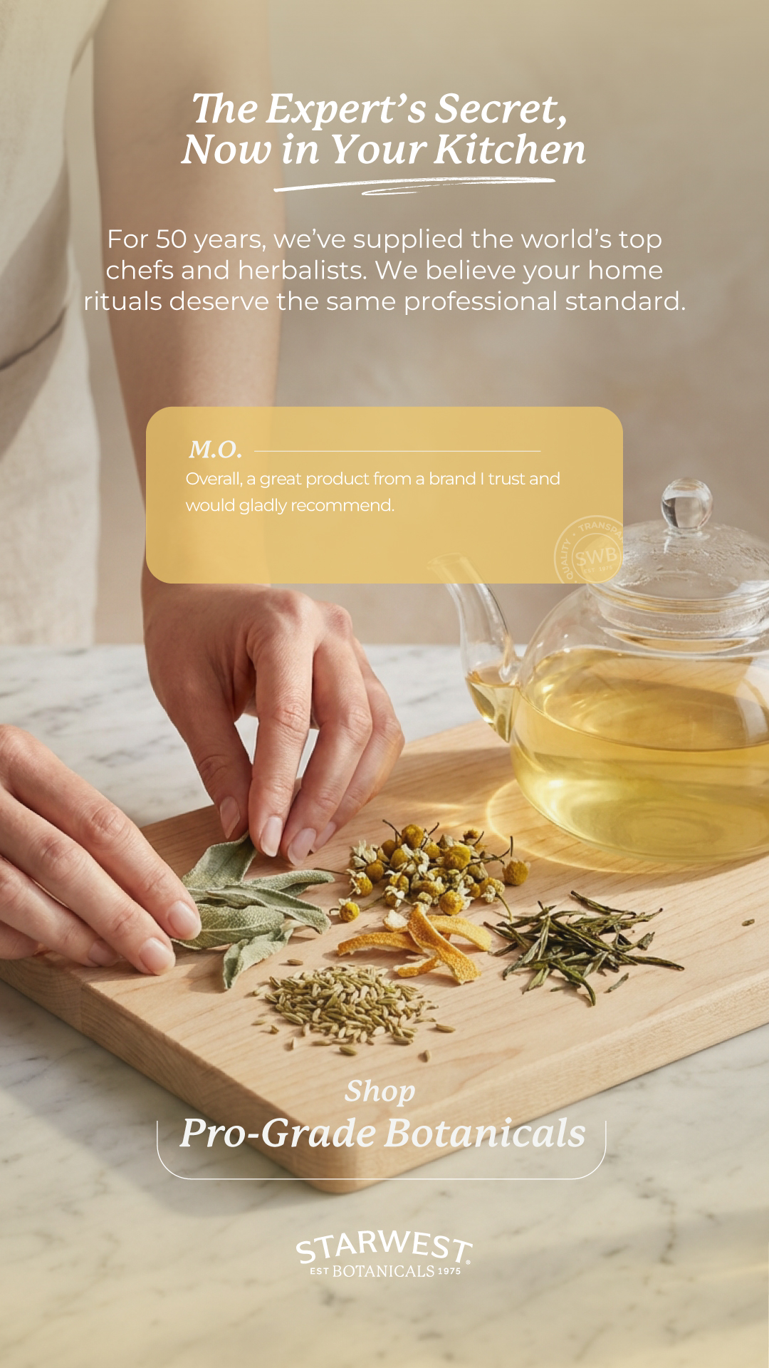 Starwest Botanicals Facebook ad