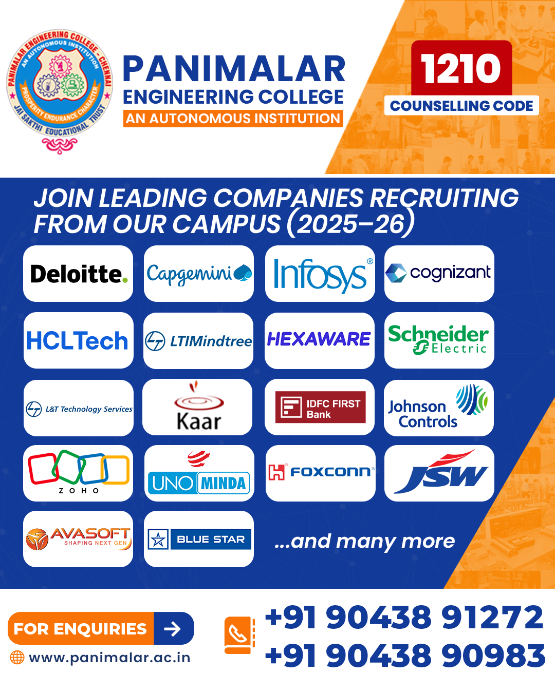 Panimalar Engineering College - Autonomous Facebook ad from Jan 4, 2026