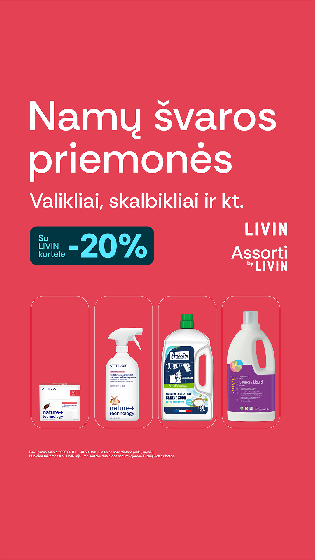 LIVIN sveiki produktai Facebook ad
