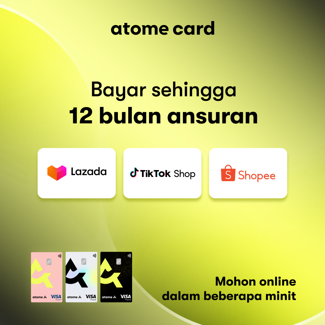 Atome Facebook ad: Kad Atome - Mohon Secara Percuma Sekarang