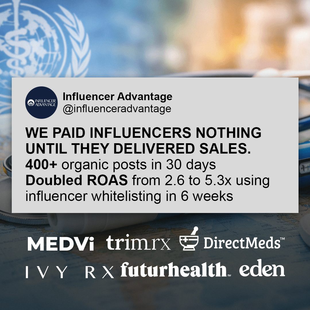 Influencer Advantage Facebook ad