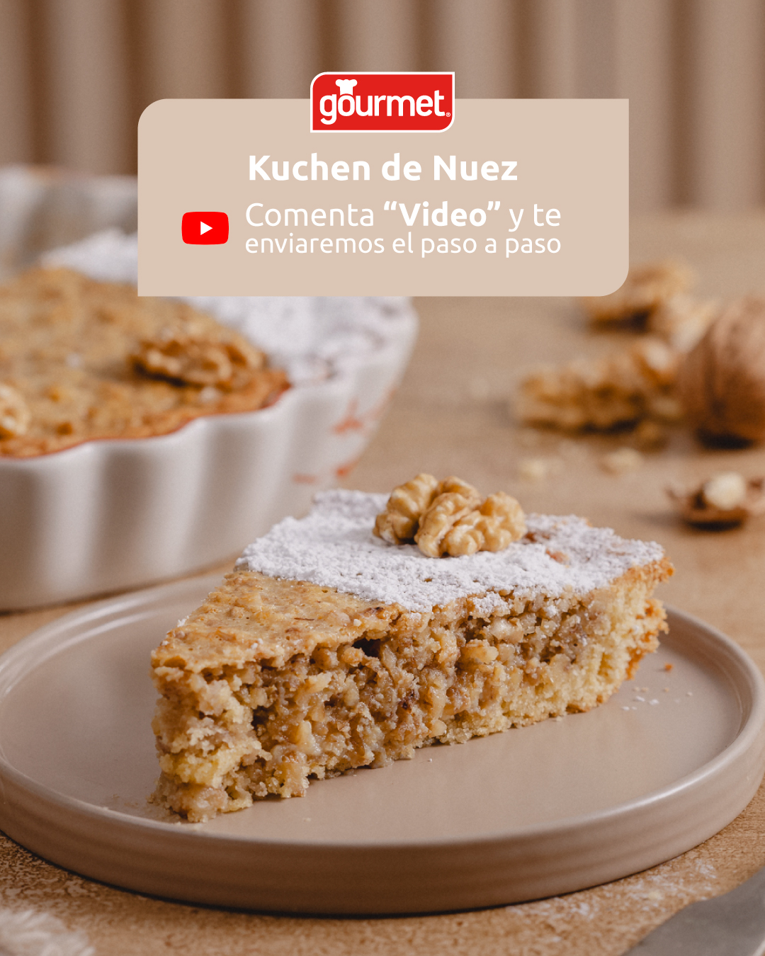 Gourmet Facebook ad: Porque las recetas caseras siempre se disfrutan más