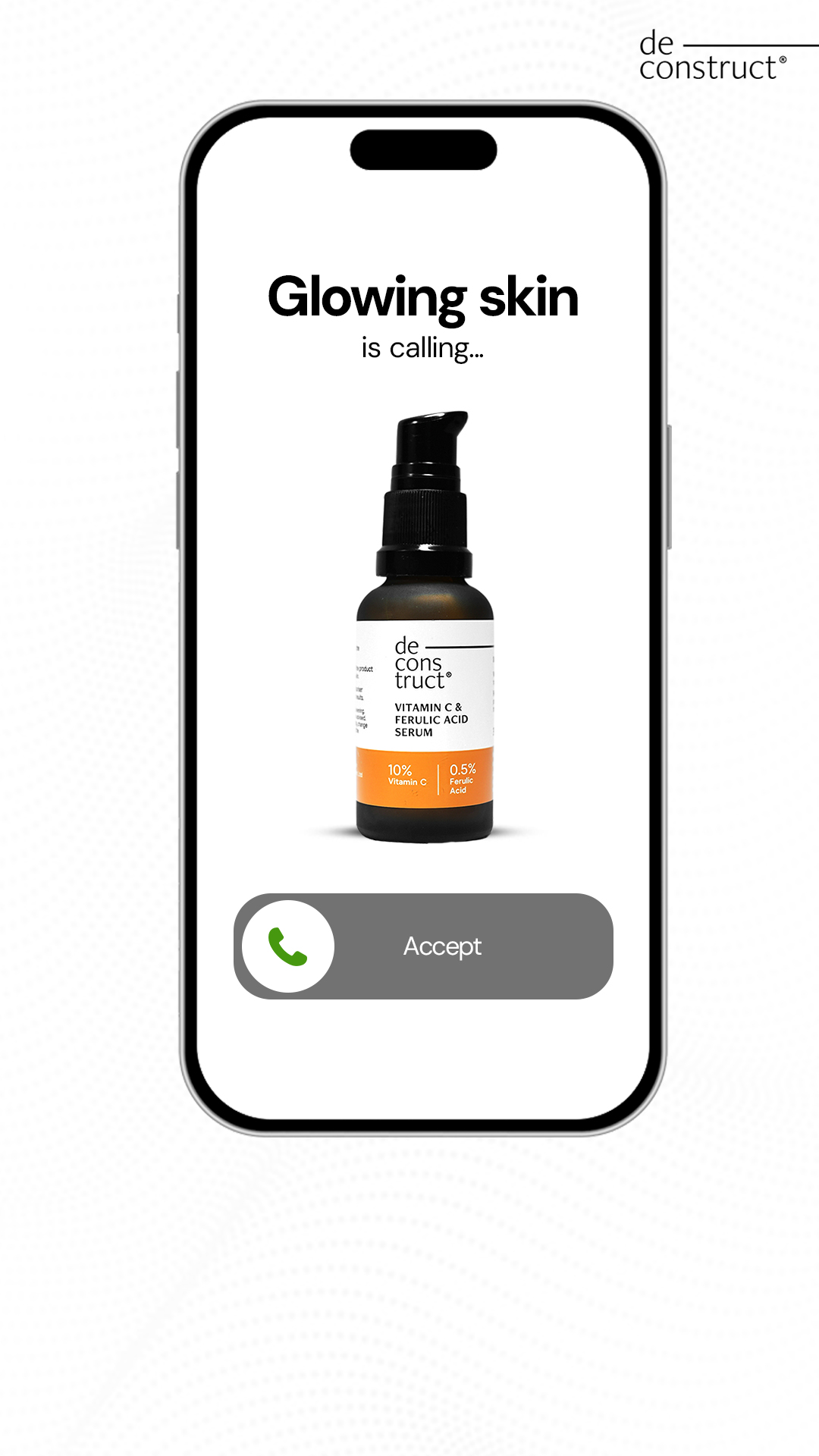 Deconstruct Skincare Facebook ad