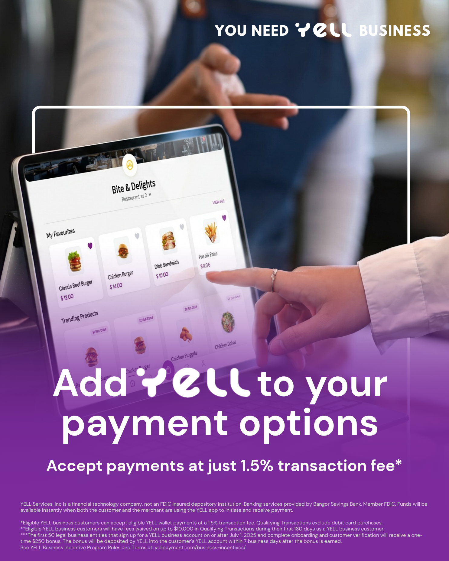 Yell Payment Facebook ad