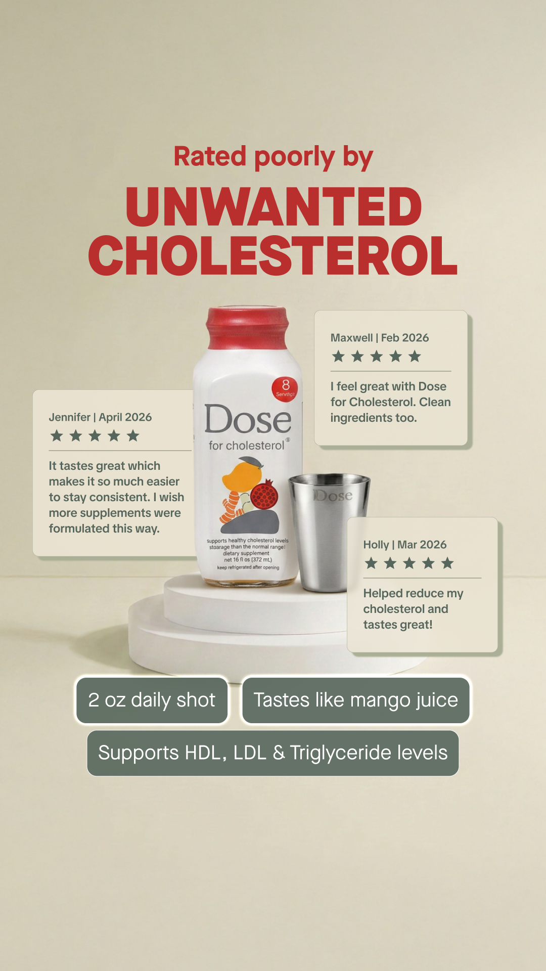 Dose for Cholesterol Facebook ad