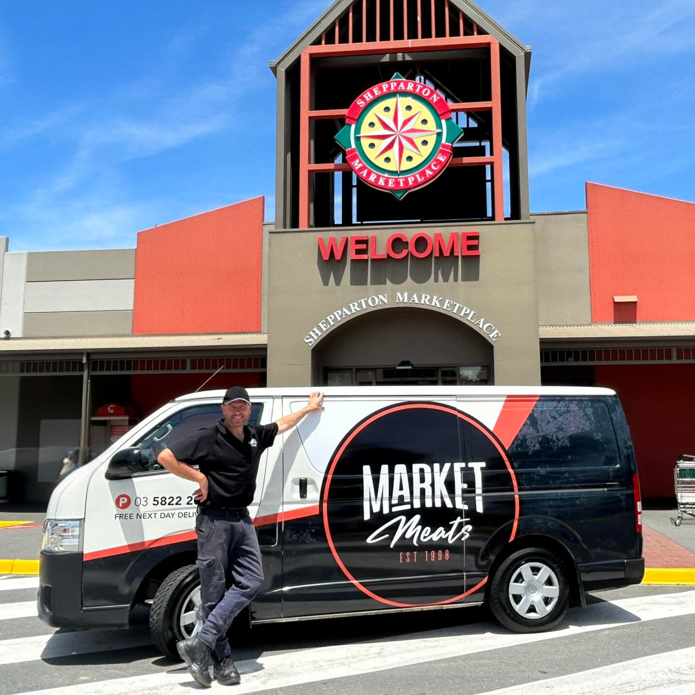 Market meats Facebook ad: Free Home Delivery!