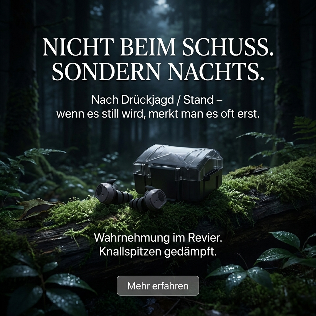 Deinster-D Facebook ad: Ruhe nach der Jagd.