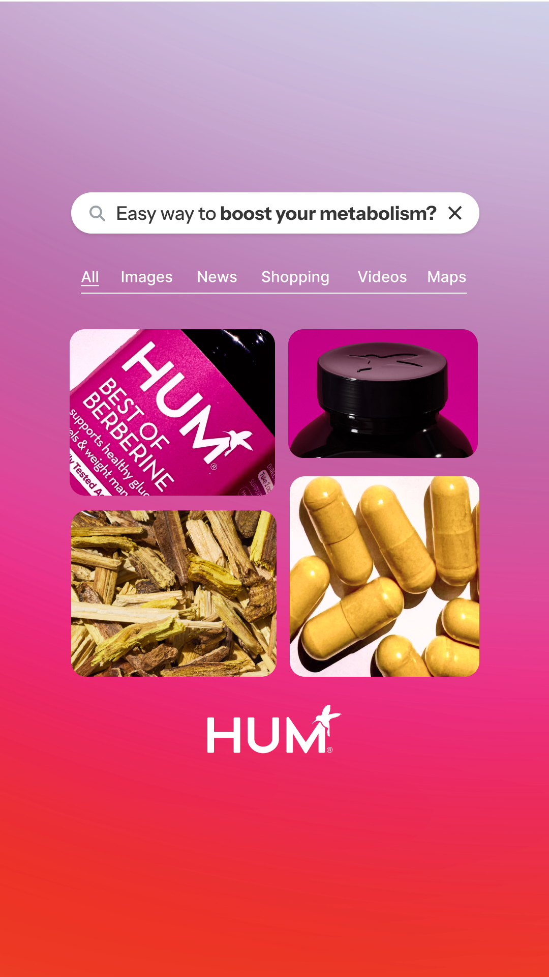 HUM Nutrition Facebook ad