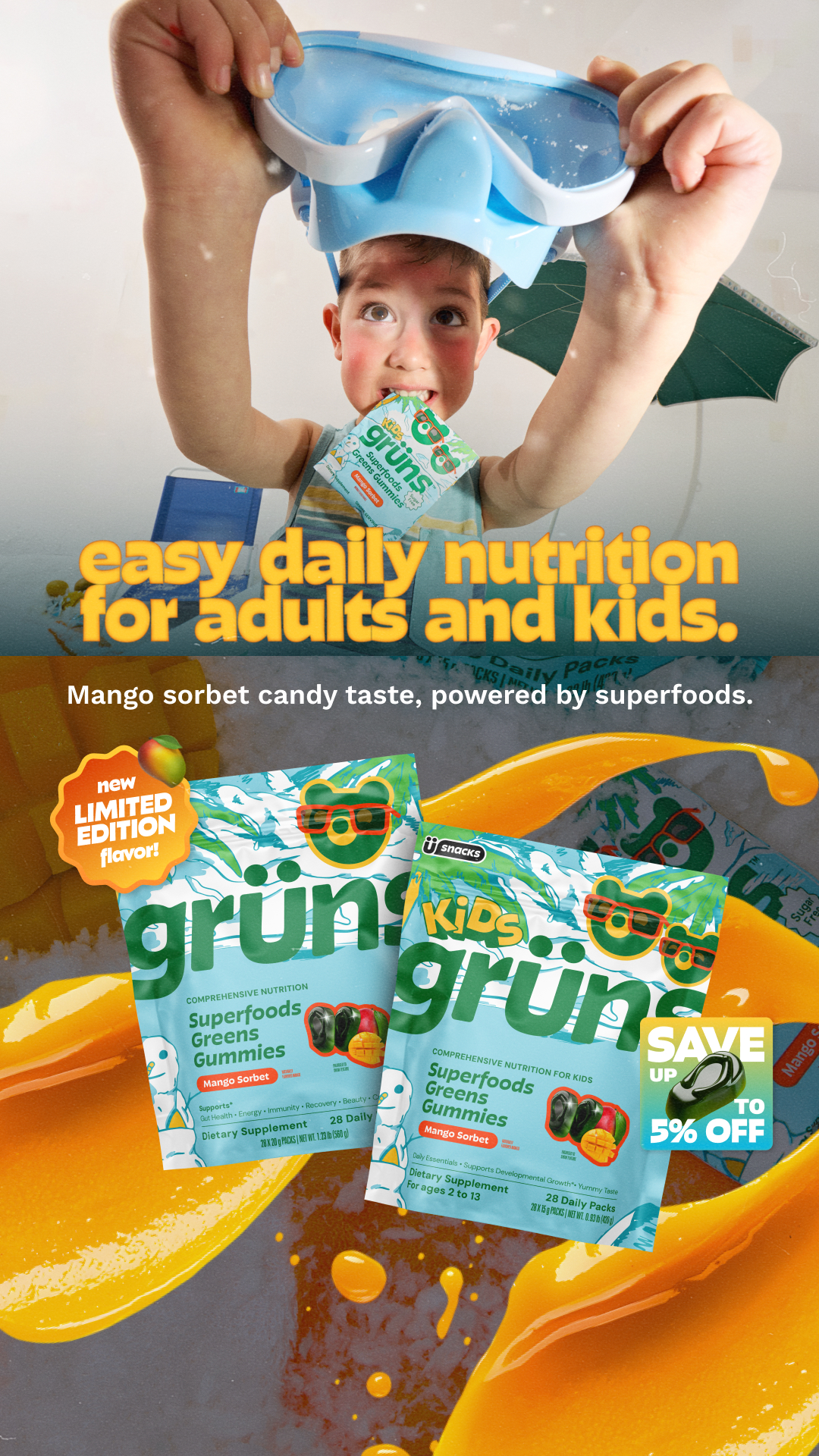 Grüns Facebook ad