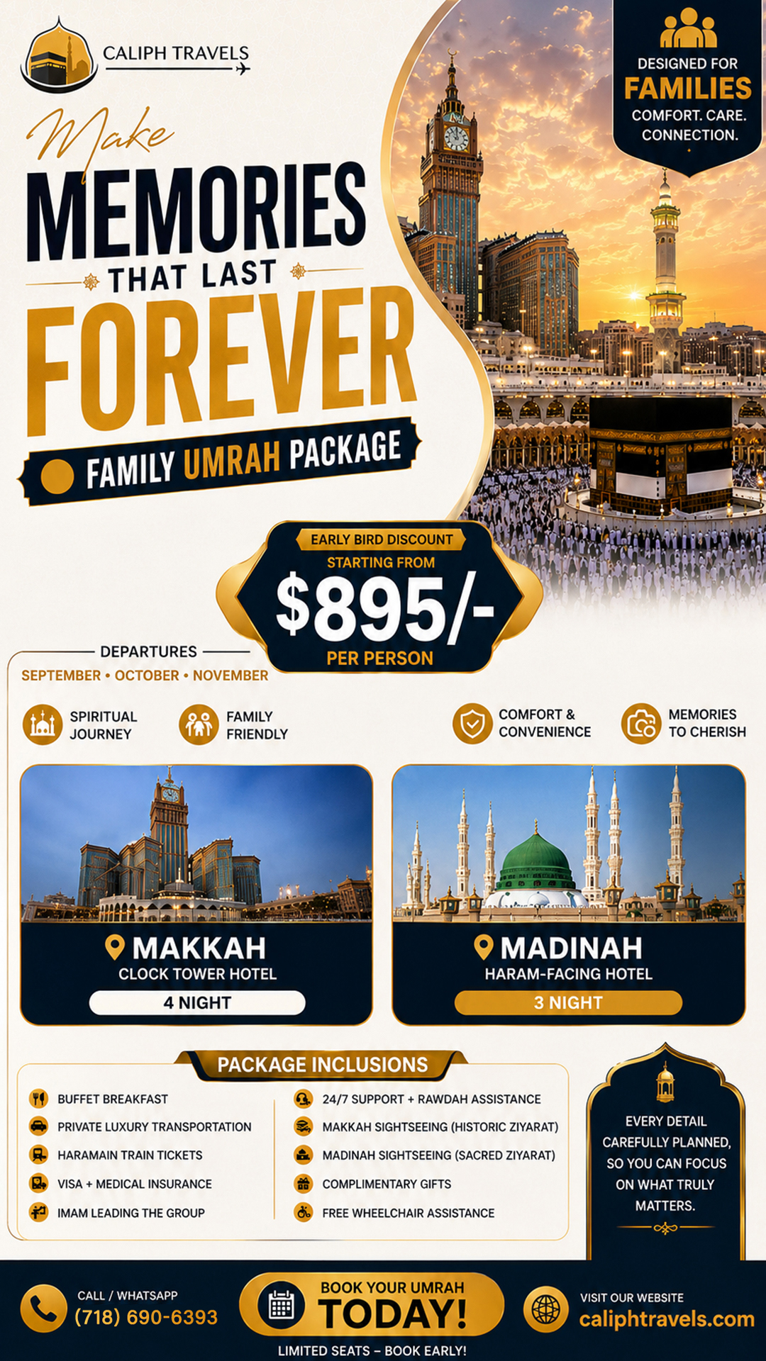 Caliph Travels Facebook ad from Aug 13, 2026