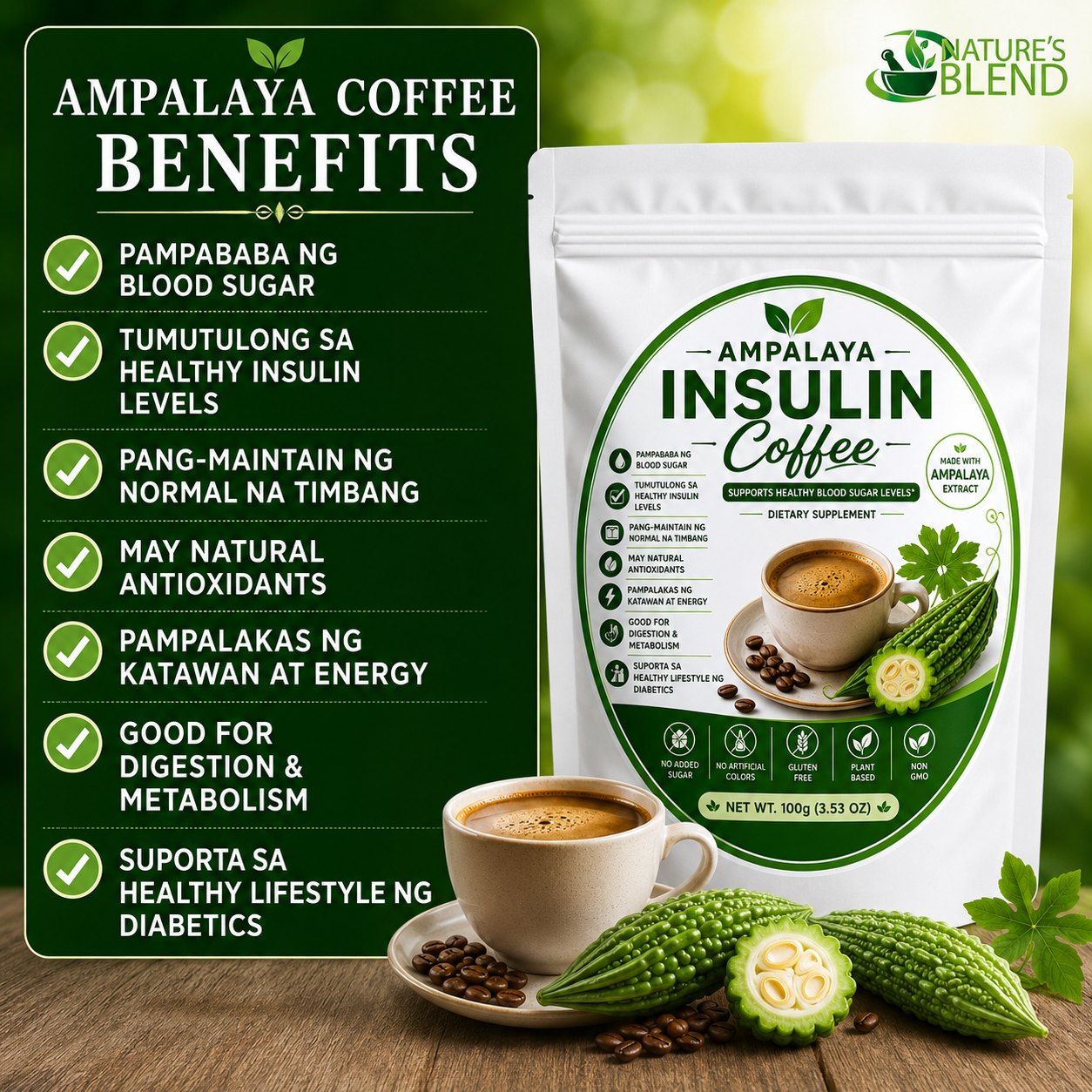 Ampalaya Herbal Coffee Facebook ad