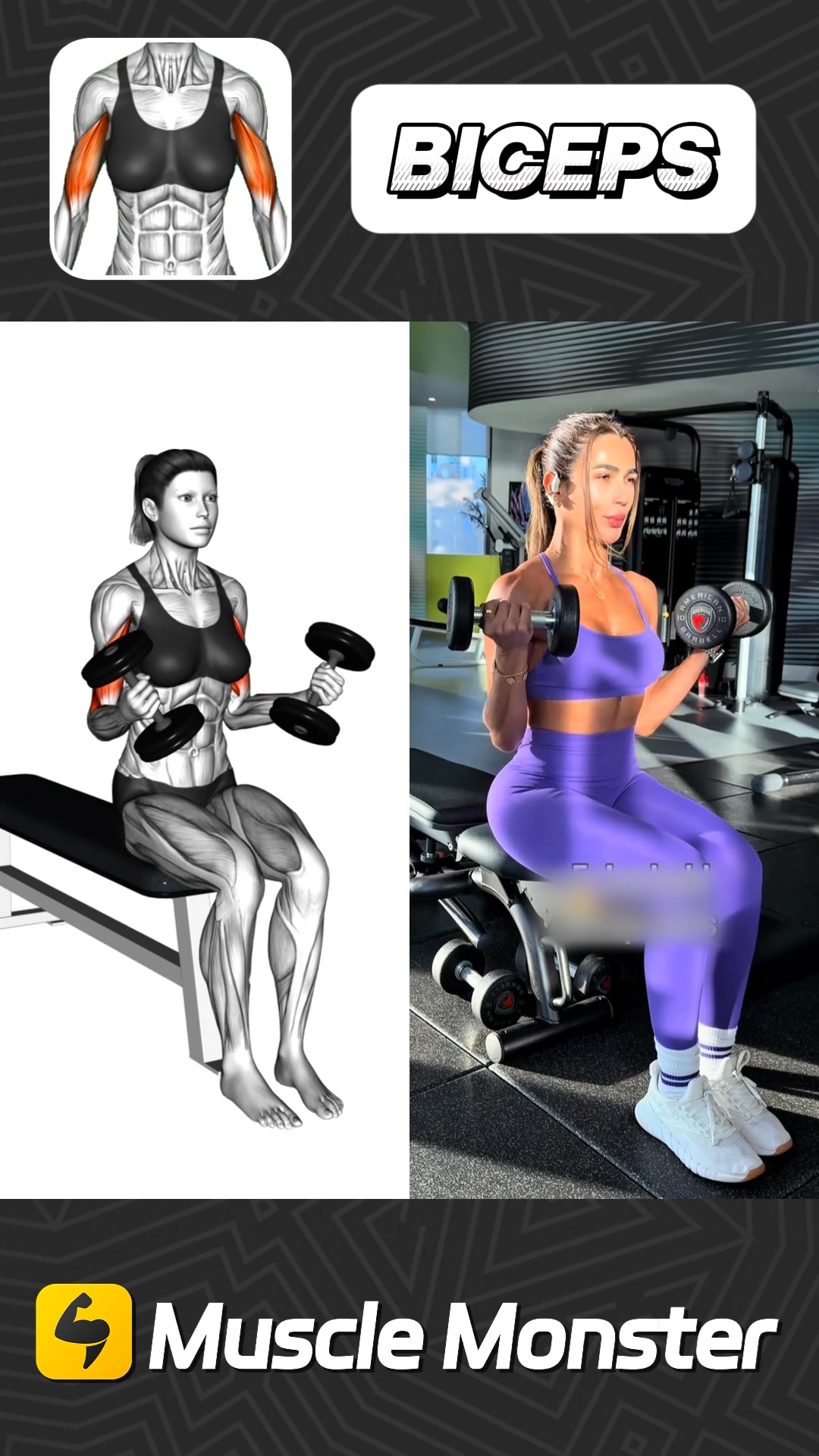 Muscle Monster App Facebook ad: Build Your Best Self