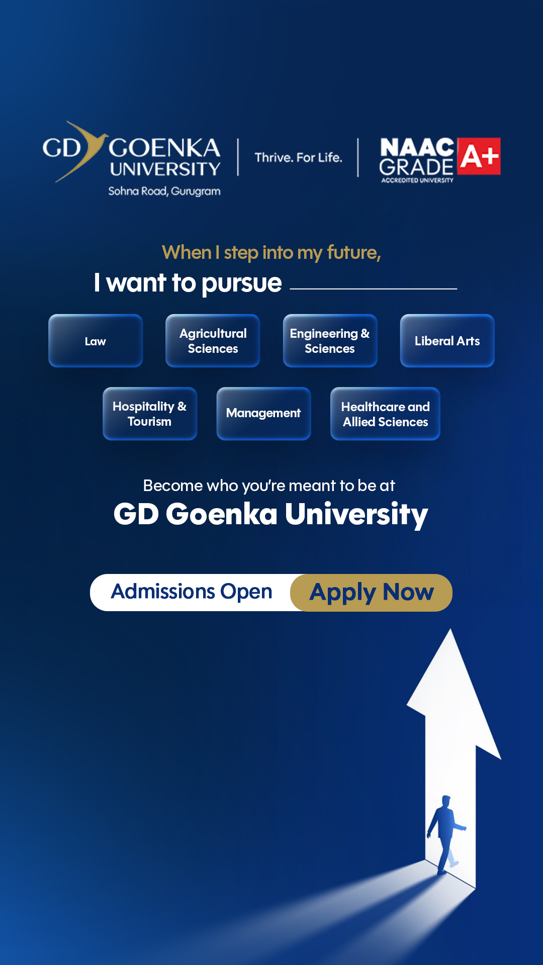GD Goenka University Facebook ad