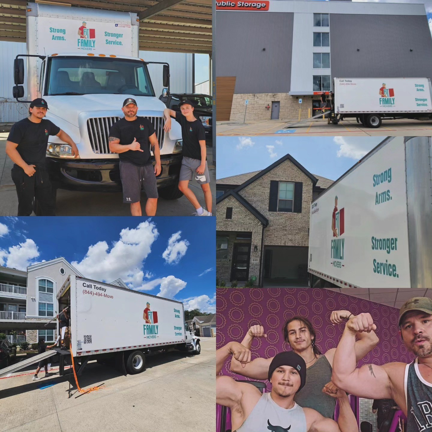 Fit Family Movers Facebook ad: Veteran owned and family operated moving company. We stay…