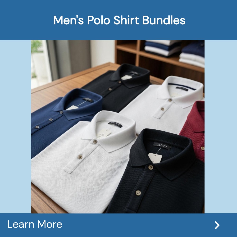 FAQInsider Here Facebook ad: Men's Polo Shirt Bundles -