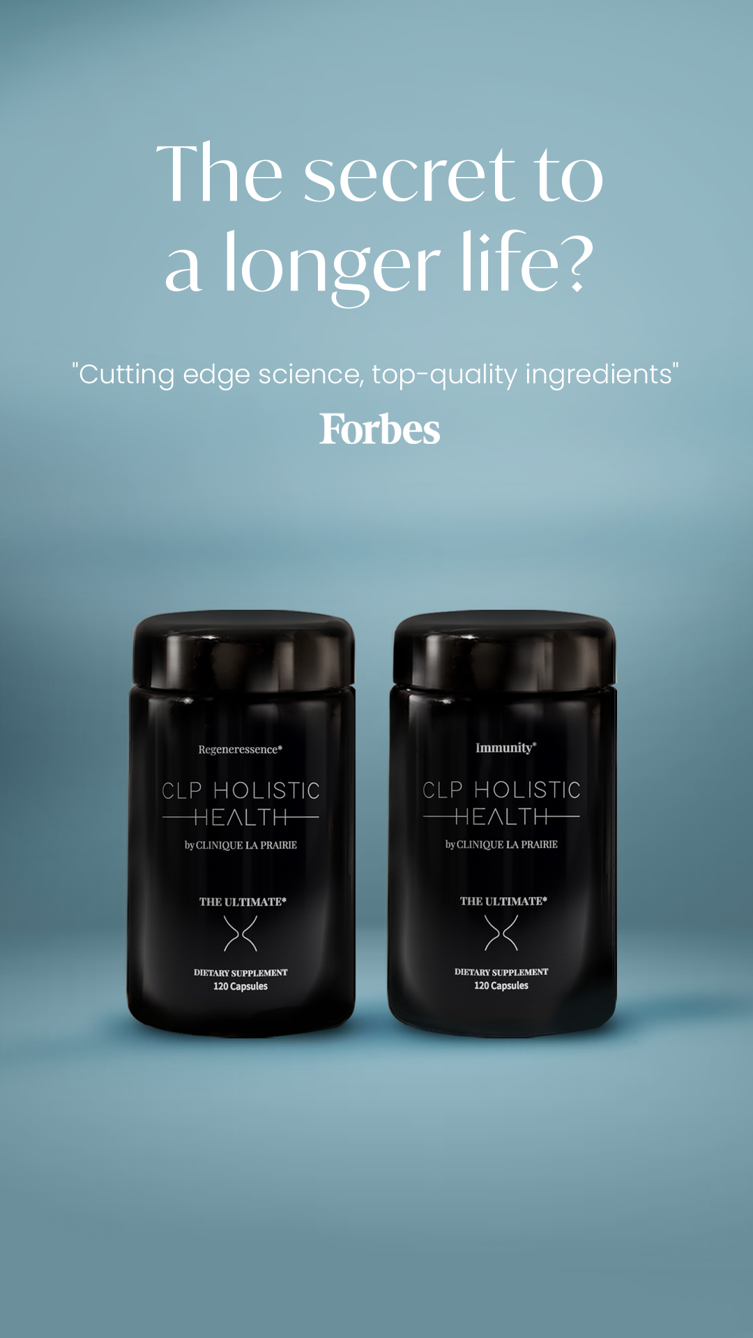 Holistic Health by Clinique La Prairie Facebook ad