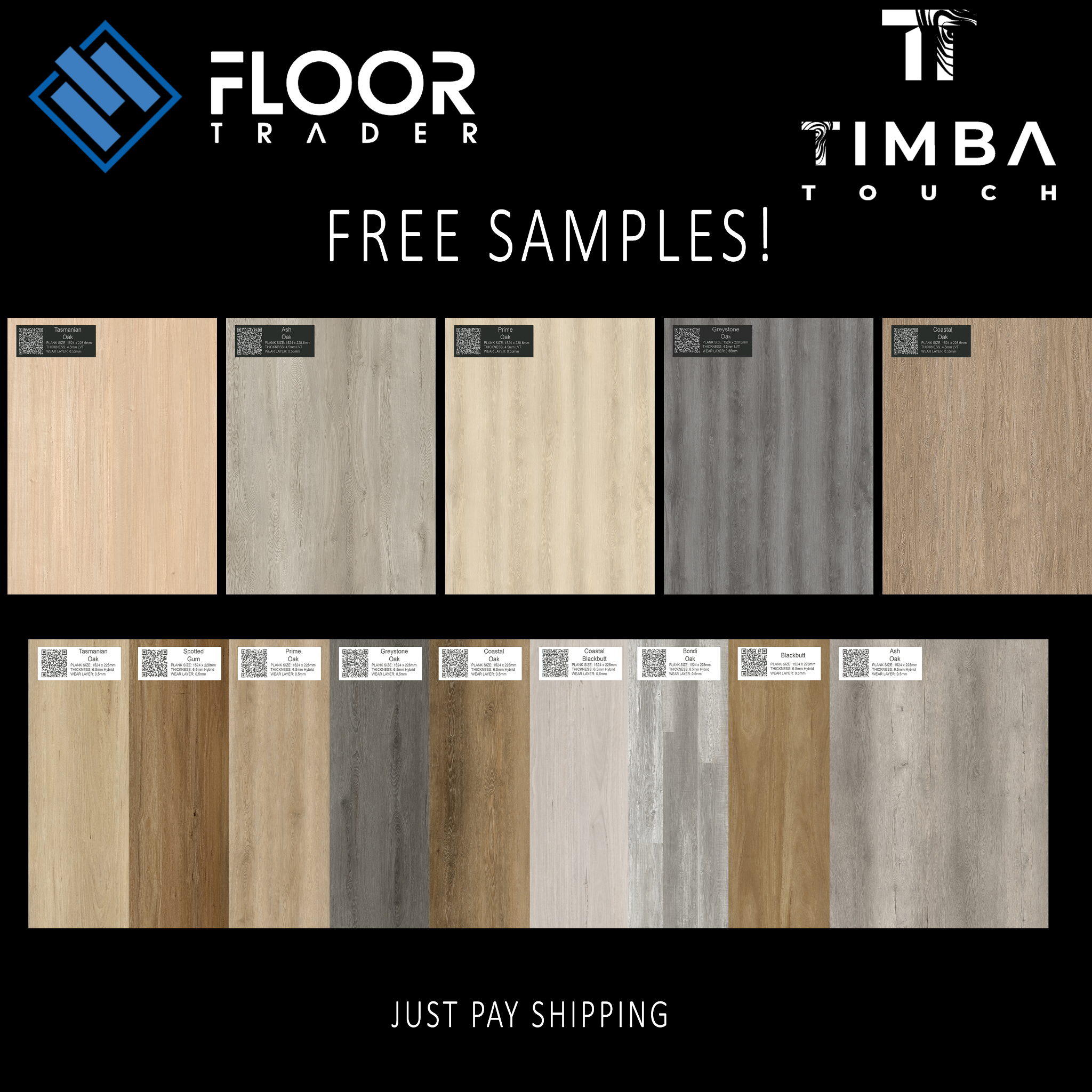 Floortraderau Facebook ad: Looking for waterproof, durable, and stylish flooring?