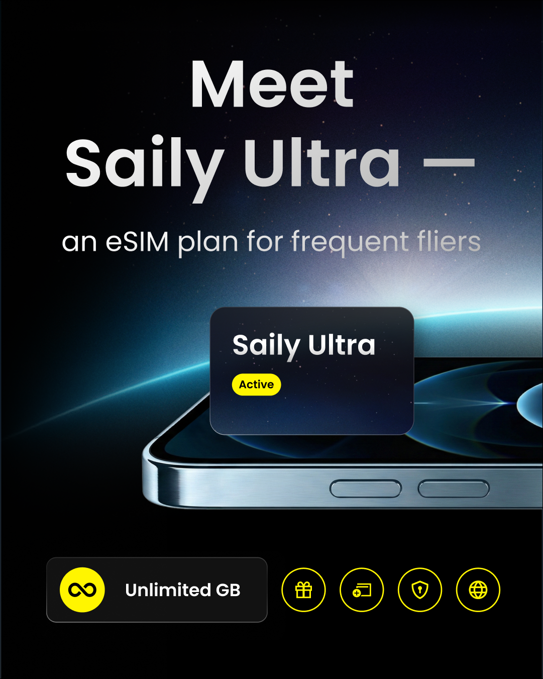 Saily Facebook ad