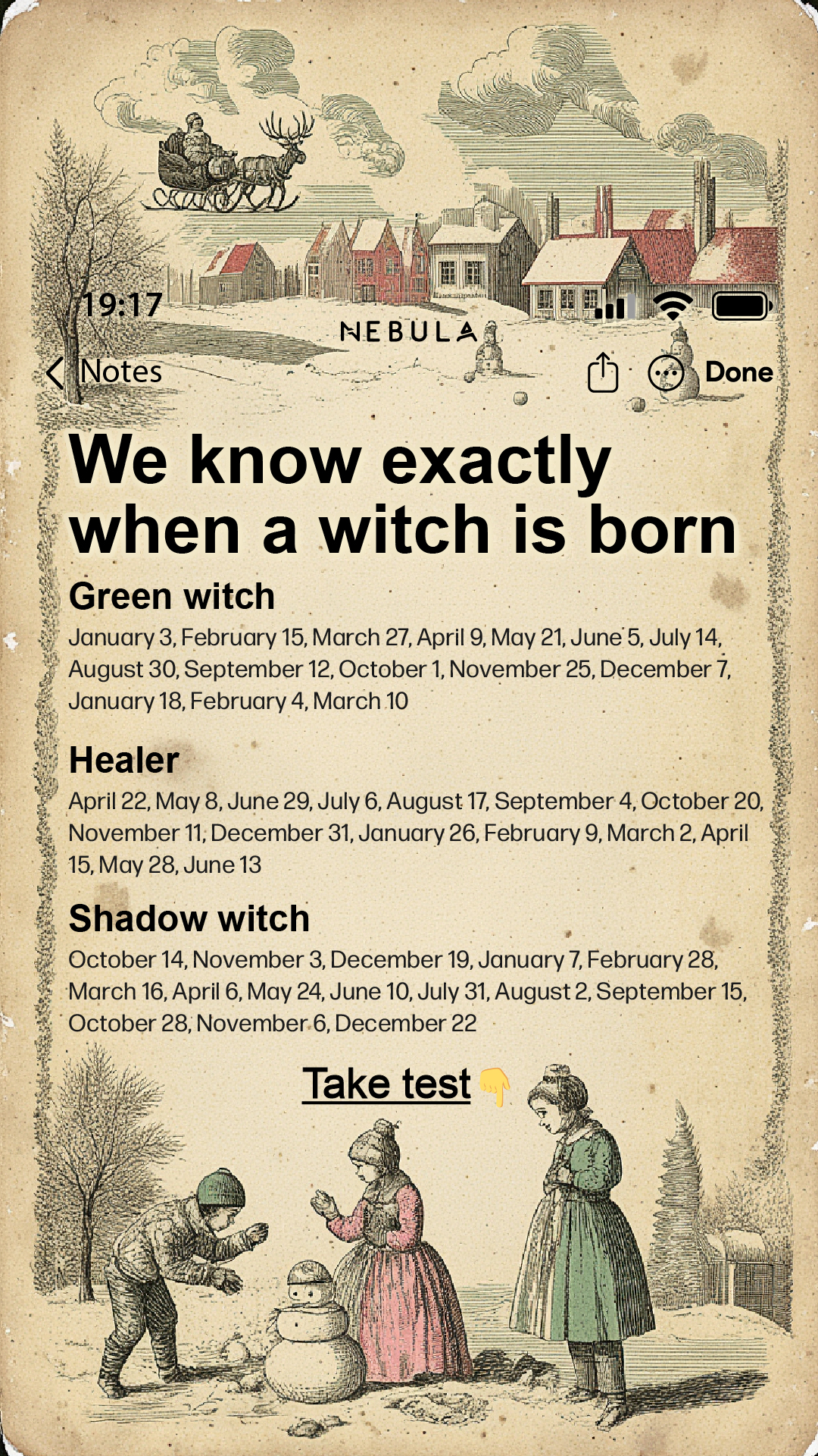 Phoebe Seren Psychic Facebook ad: Take Test