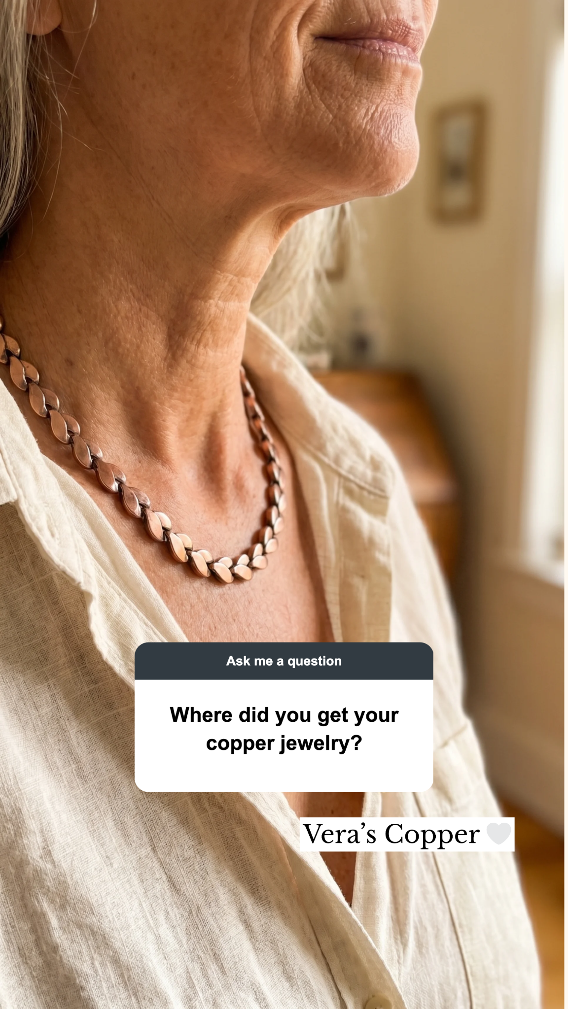 Vera’s Copper Jewelry Facebook ad