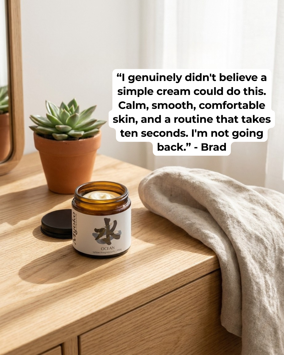 Myoko Embodied Facebook ad: Tallow: 30 days, real results.