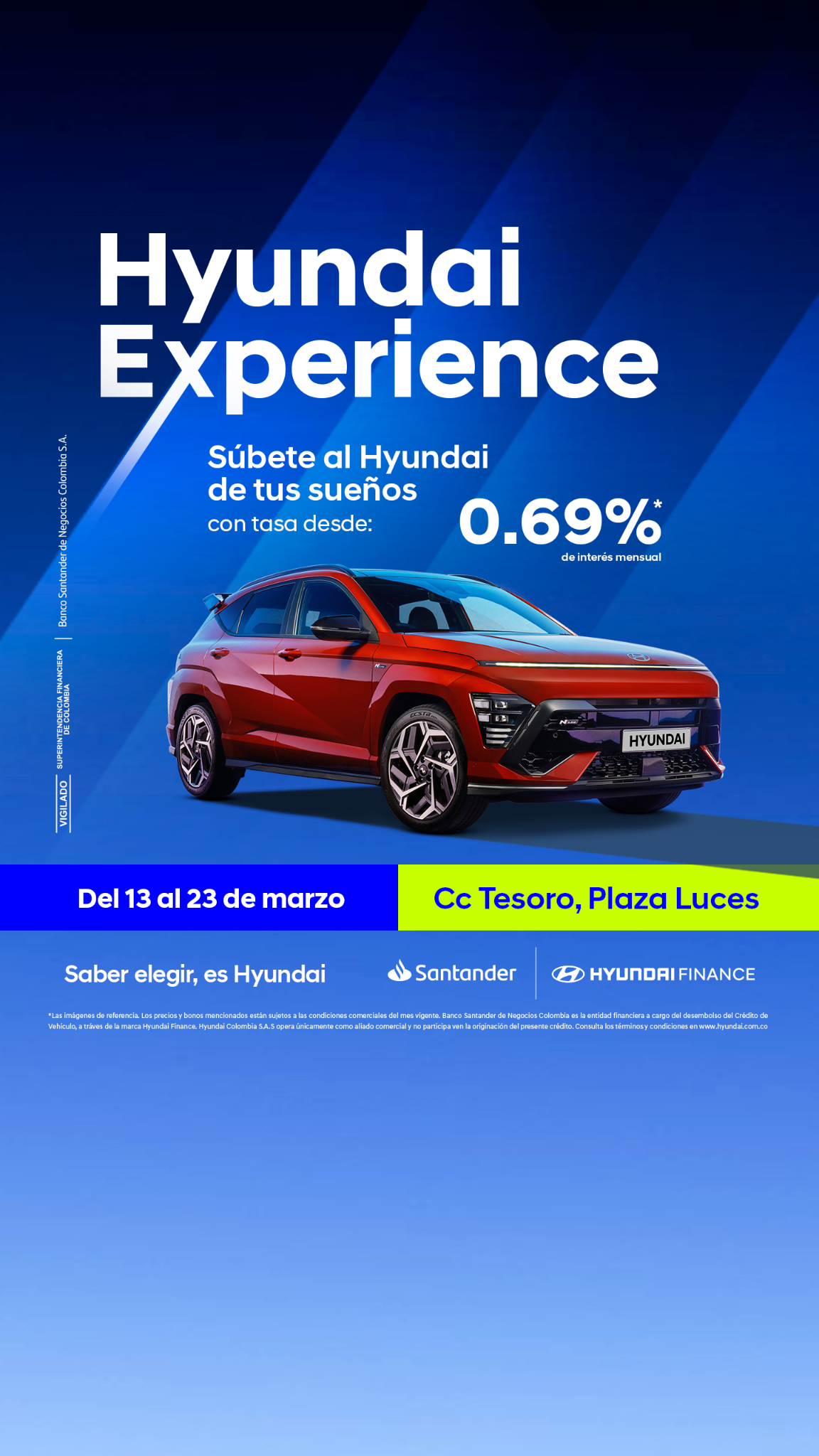 Hyundai Colombia Facebook ad from Mar 13, 2026