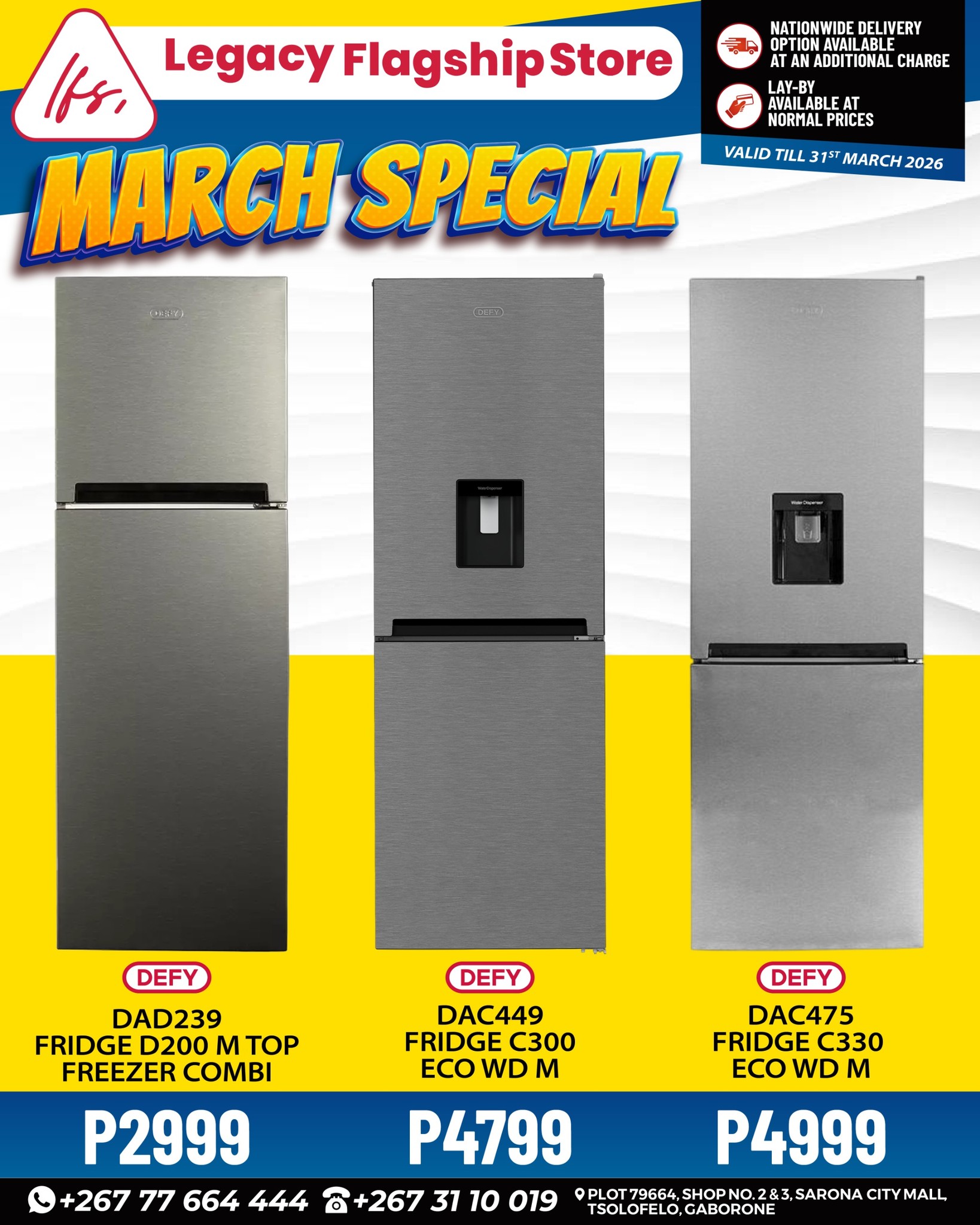 Legacy Flagship Store Facebook ad: Innovation meets reliability this March with Defy and…