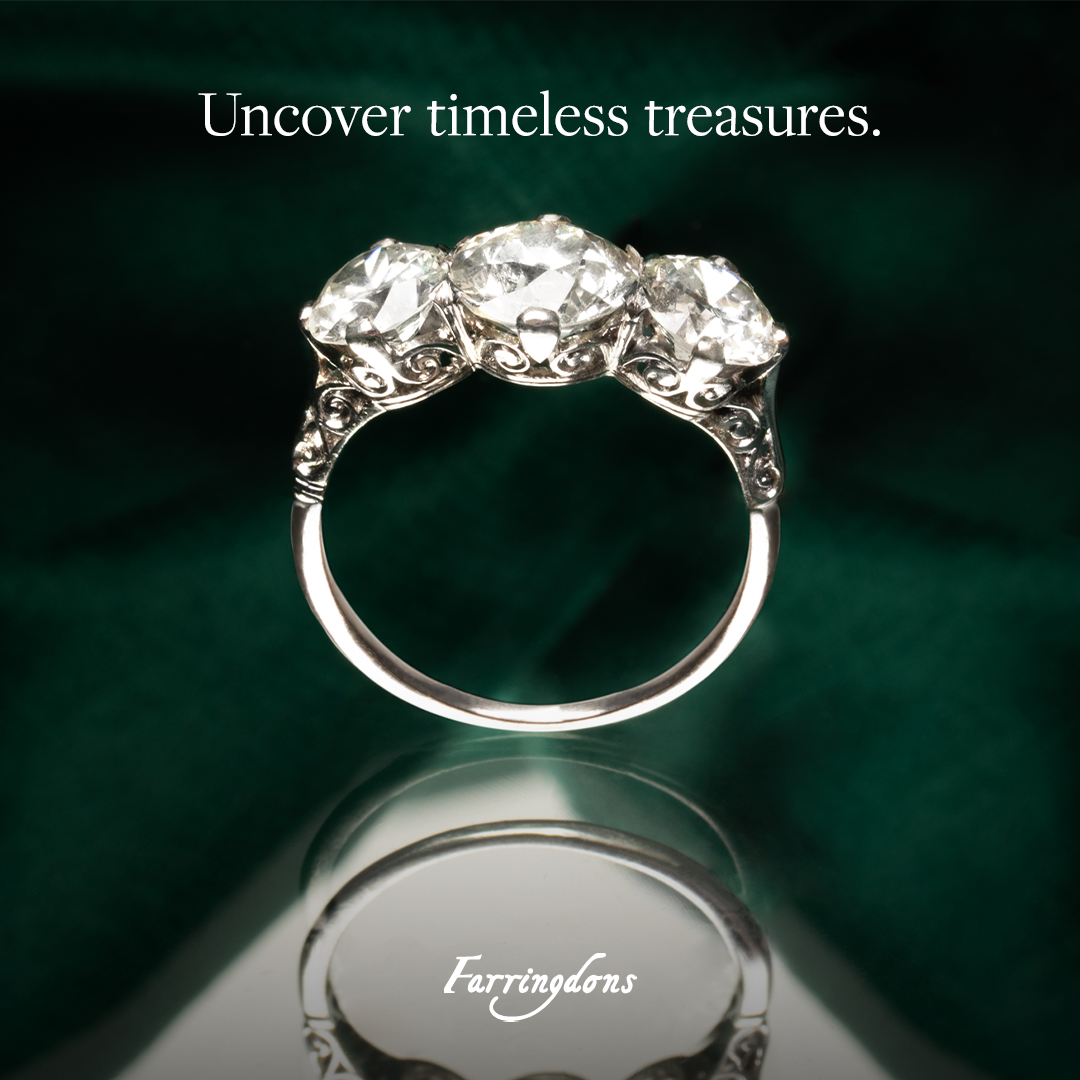 Farringdons Jewellery Facebook ad: Visit Hatton Garden’s foremost antique jewellers and…