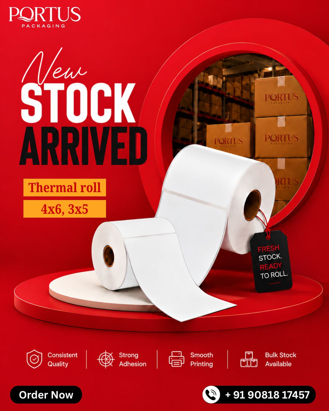 Portus Packaging Facebook ad