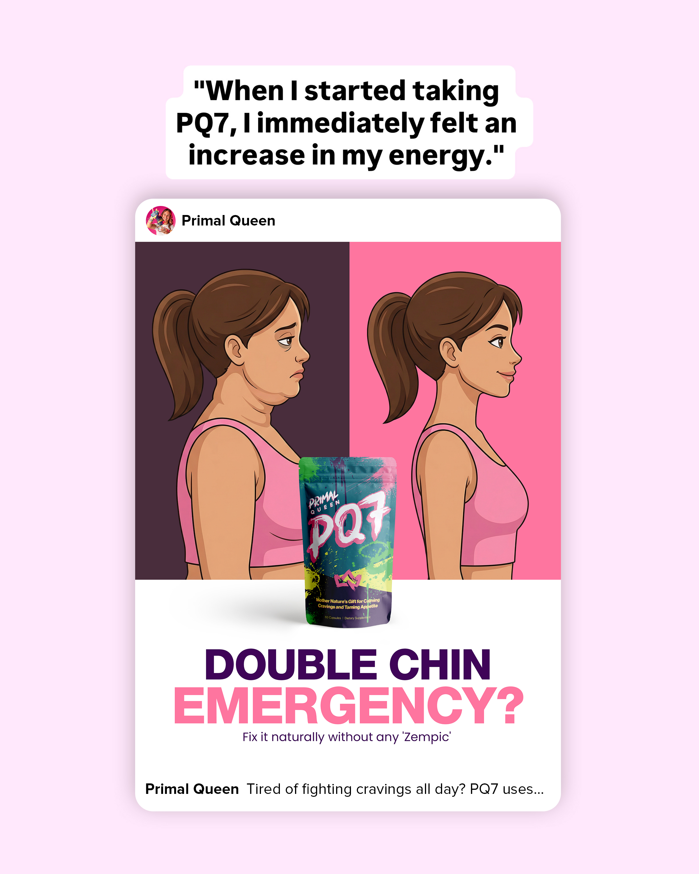 Primal Queen Facebook ad