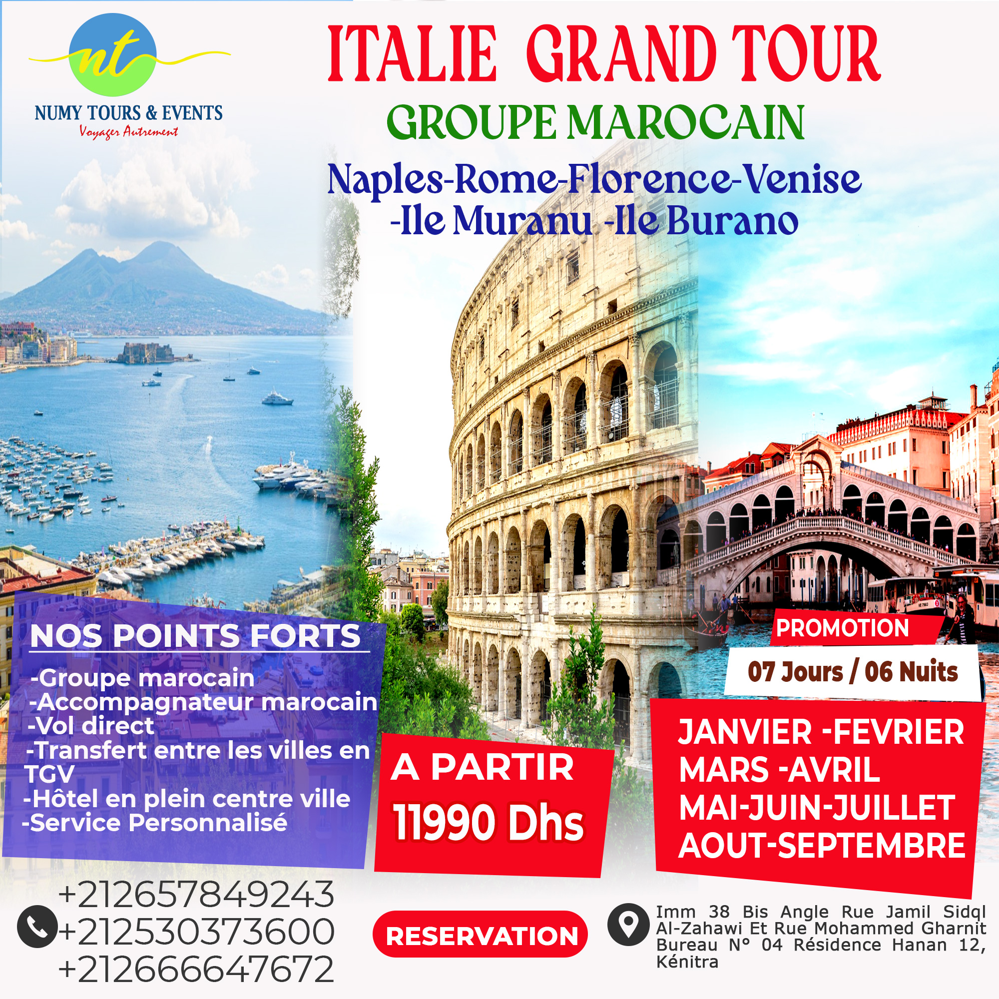 Numy Tours & Events Facebook ad