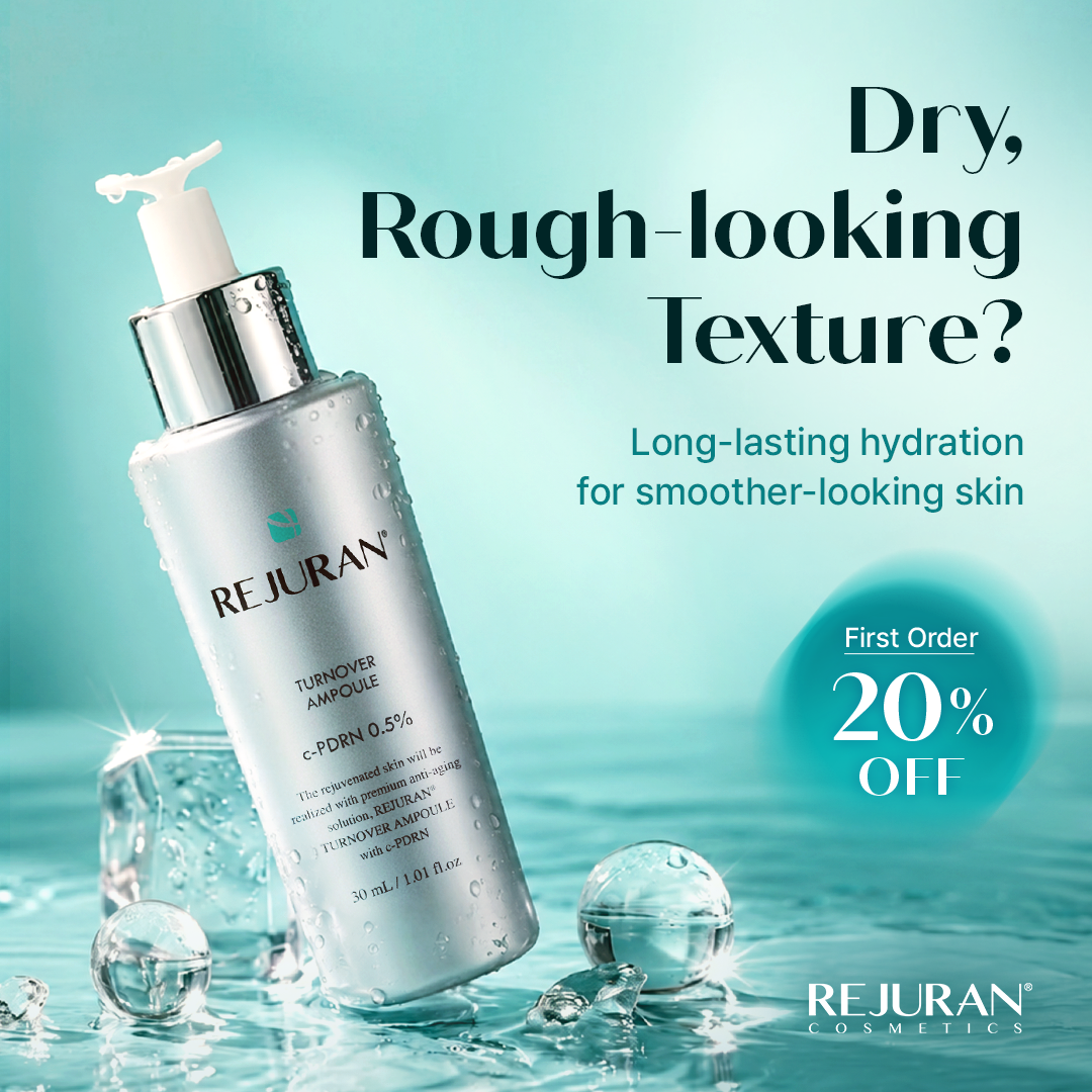 Rejuran Cosmetics Facebook ad: Meet Turnover Ampoule, a c-PDRN skincare step for…