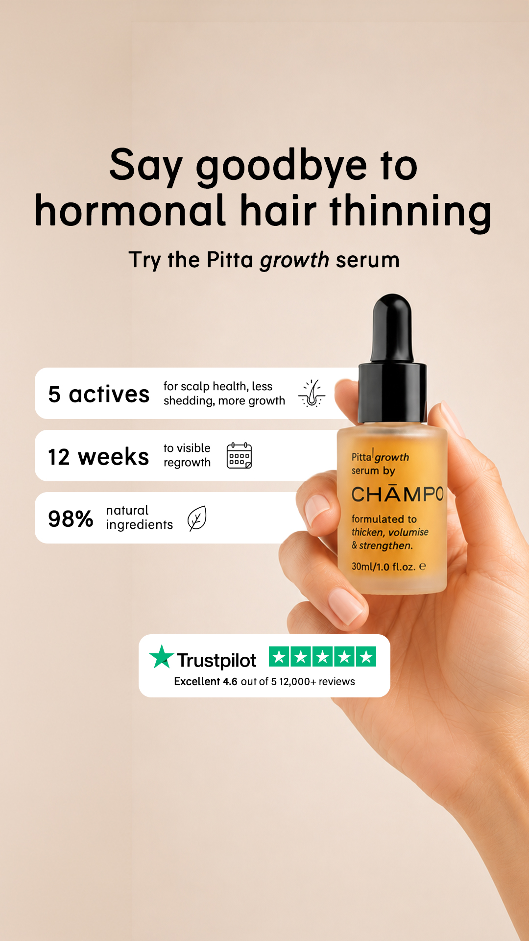 Chāmpo Haircare Facebook ad