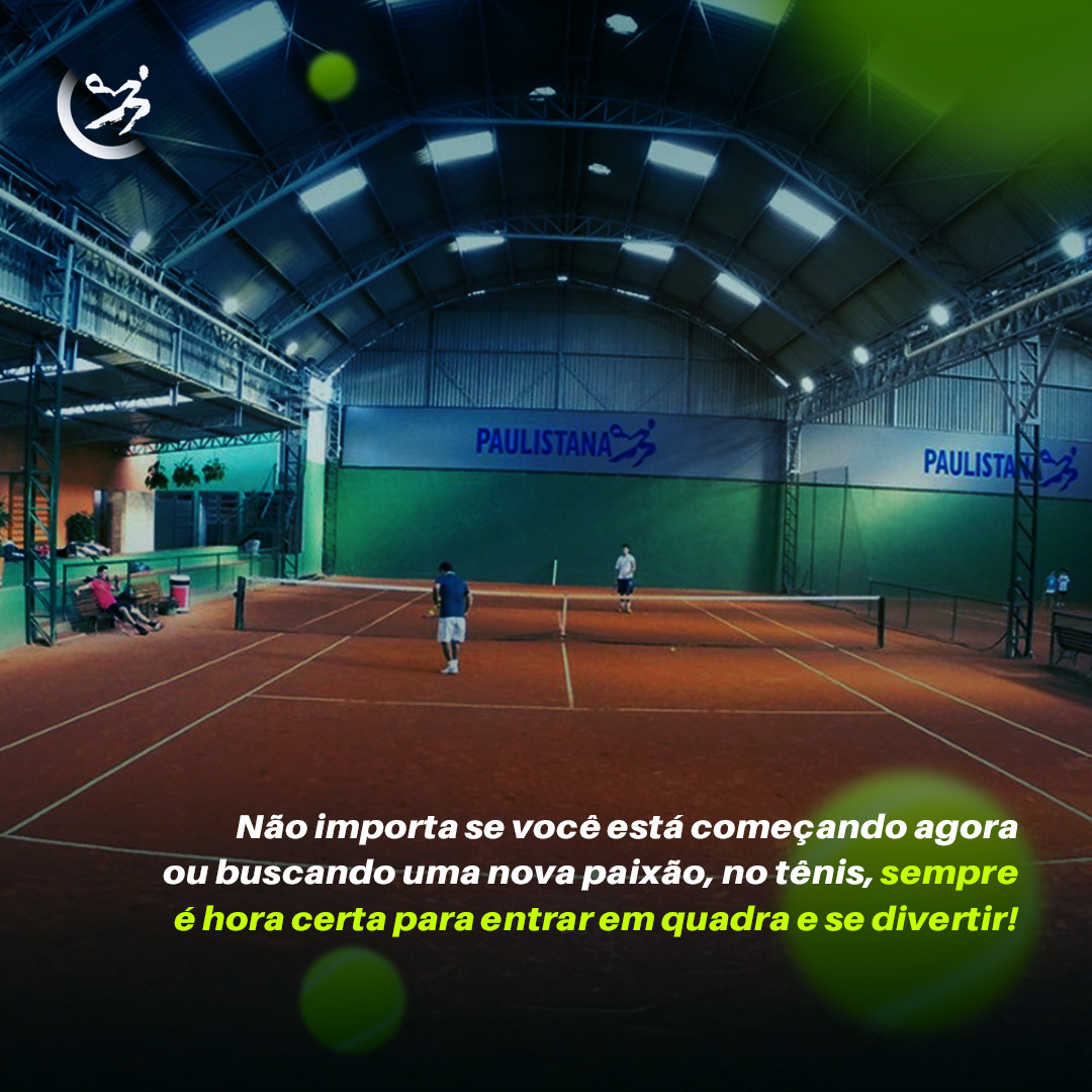 Paulistana Academia de Tênis Facebook ad: Da criança ao adulto, o tênis é o…