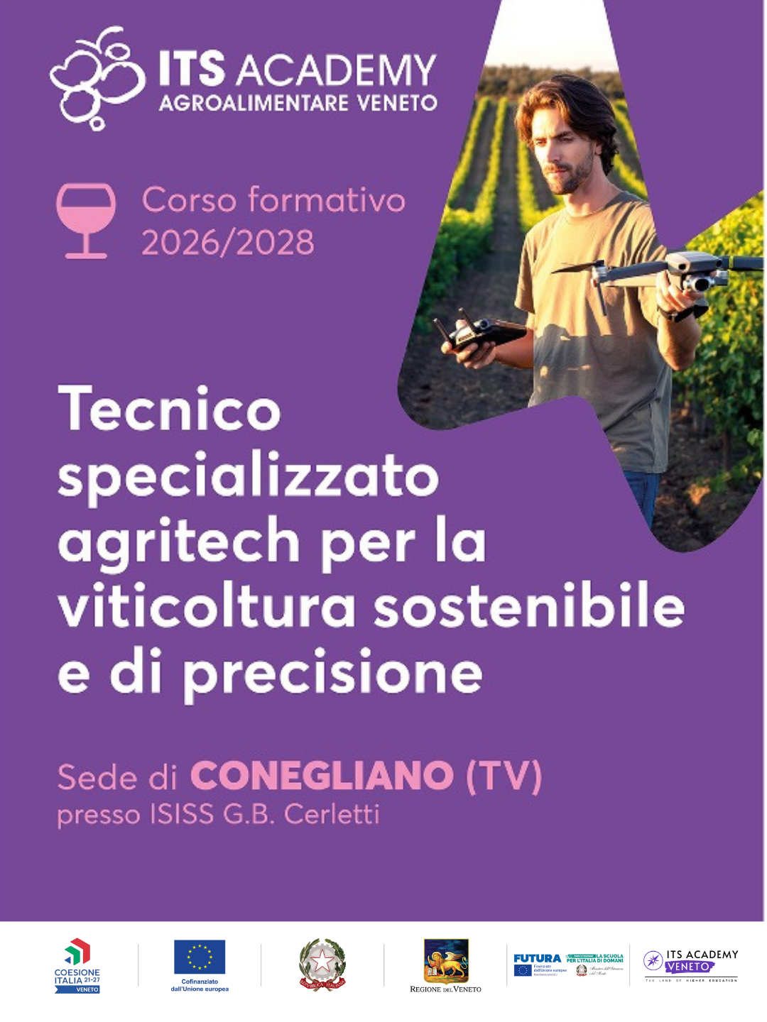 ITS Agroalimentare Veneto Facebook ad: Il tuo futuro professionale può partire dal vigneto!