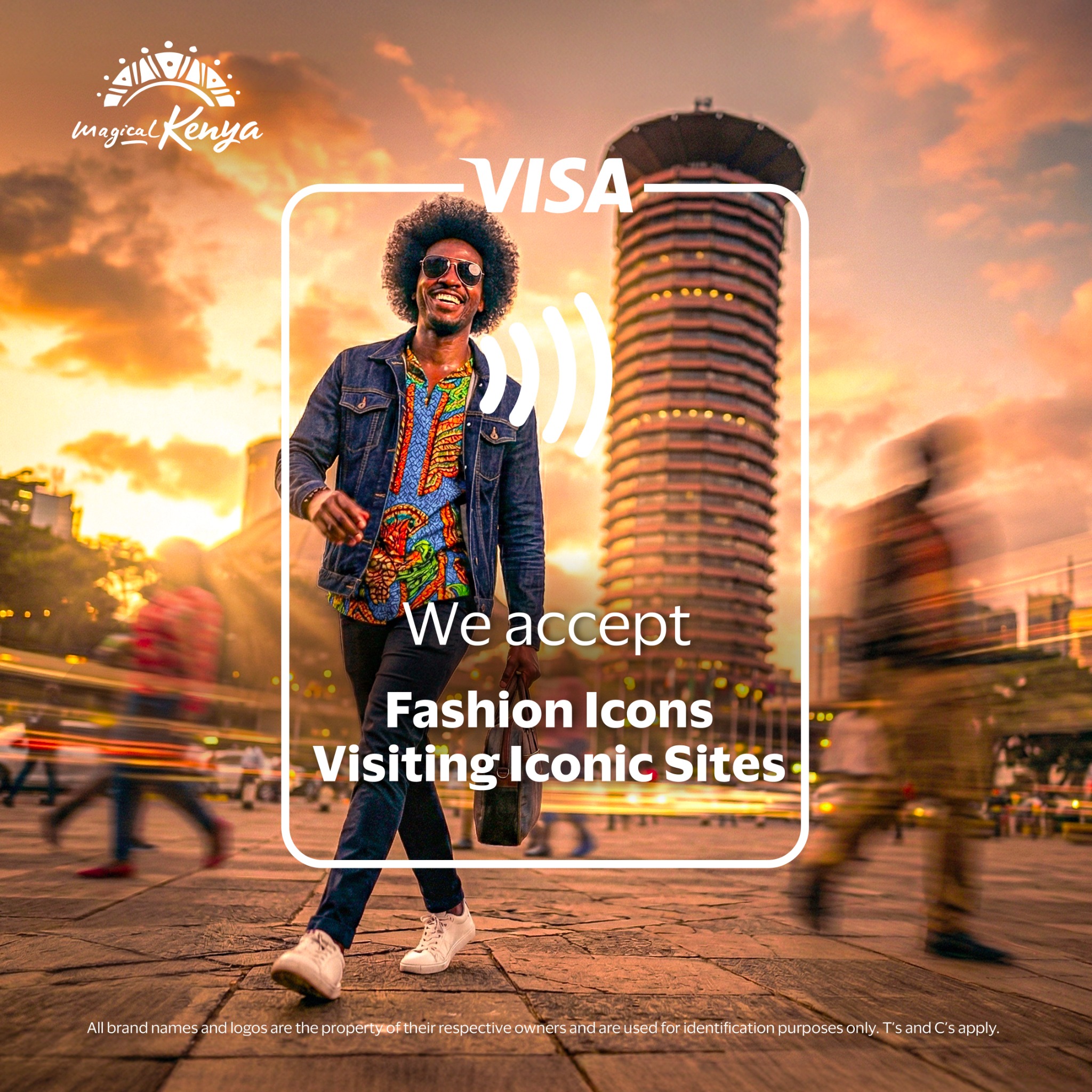 Visa Facebook ad: Book your flight to Kenya with our 8%…