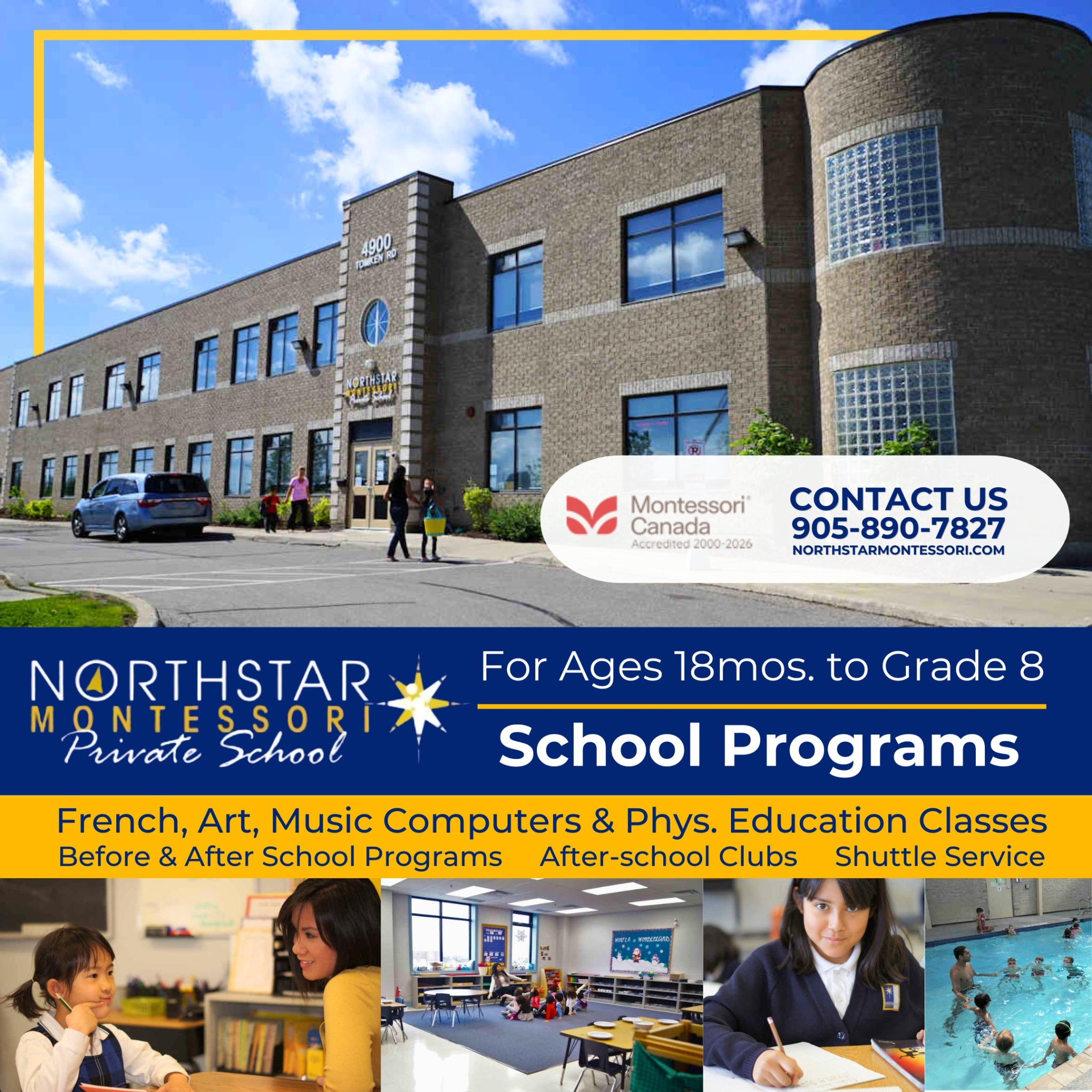 Northstar Montessori Private School Facebook ad from May 4, 2026