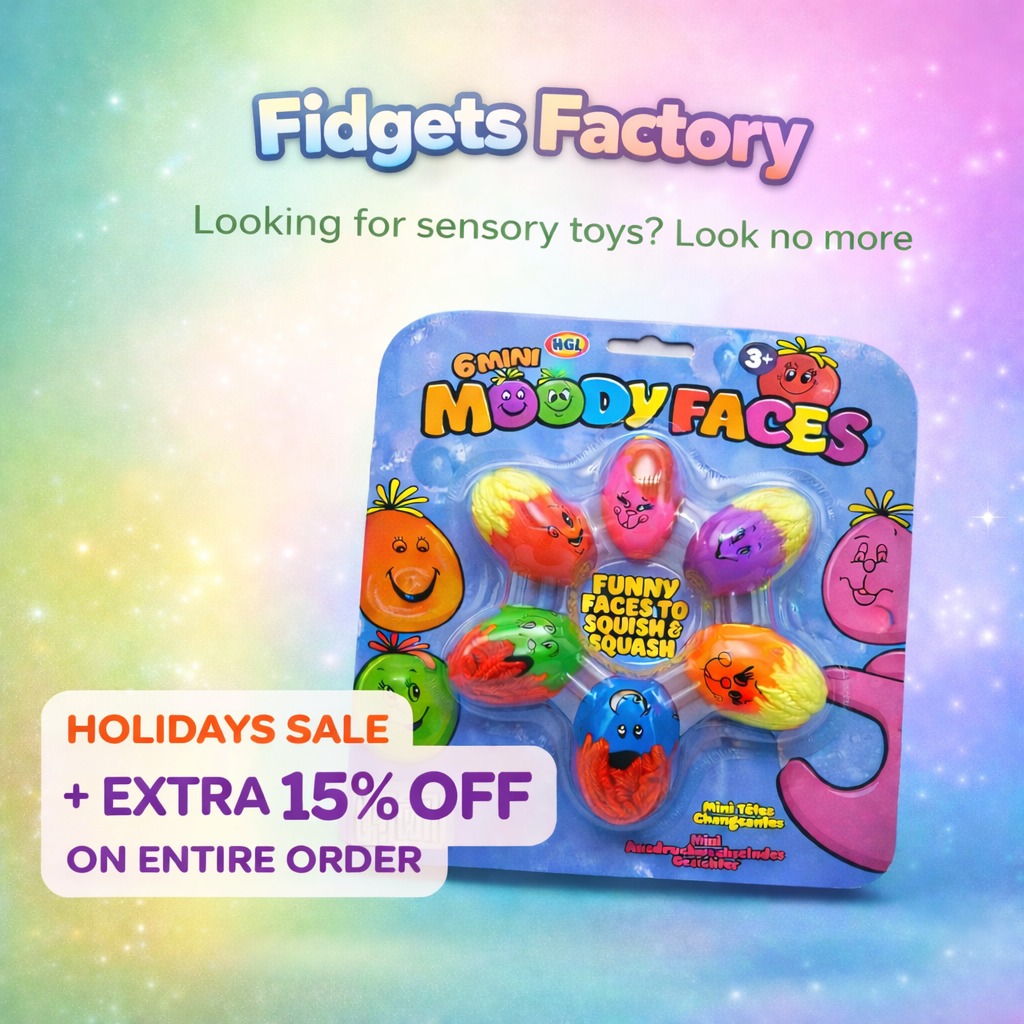 Fidgets Factory Facebook ad: Looking for sensory toys?