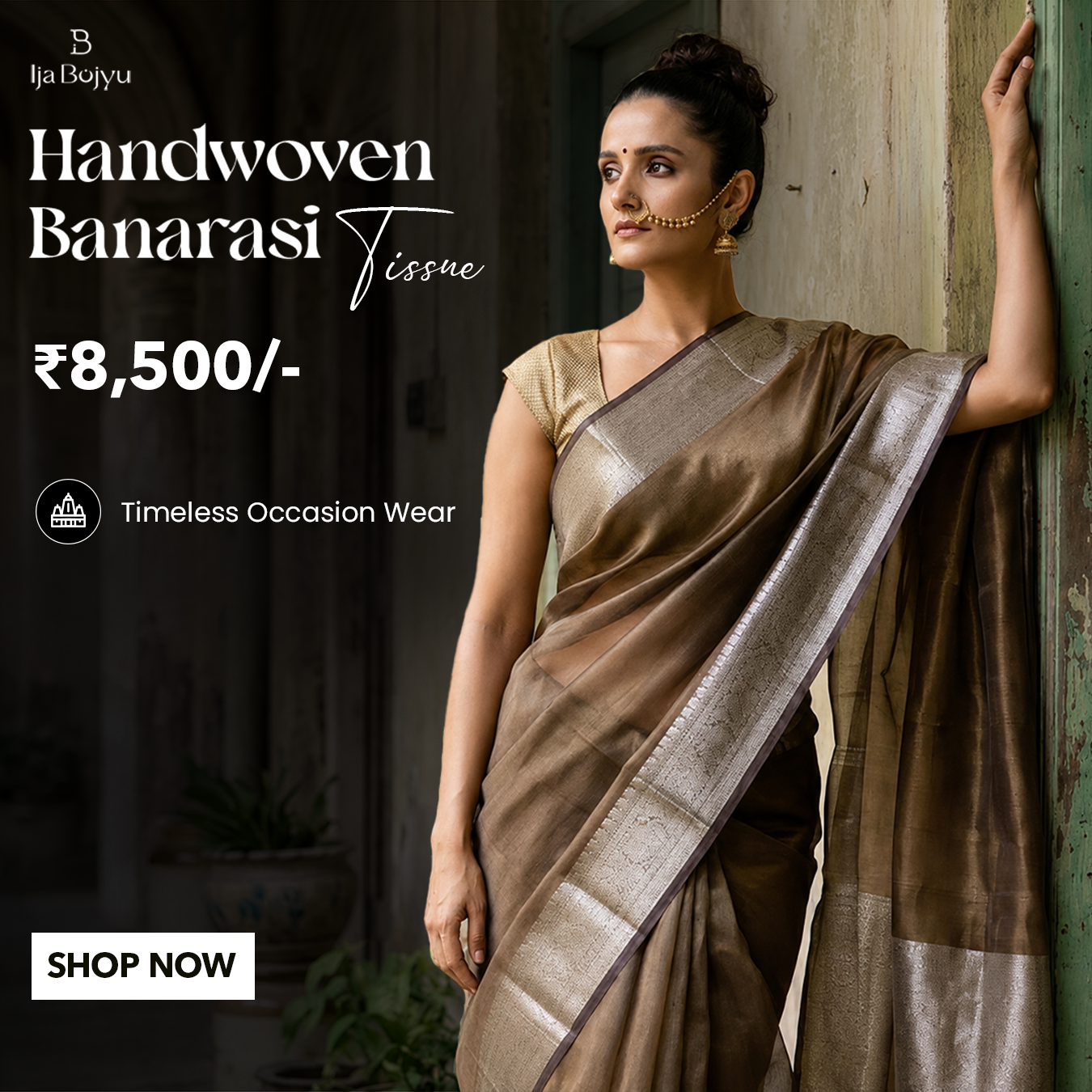 ijabojyu Facebook ad: Timeless Banarasi Elegance
