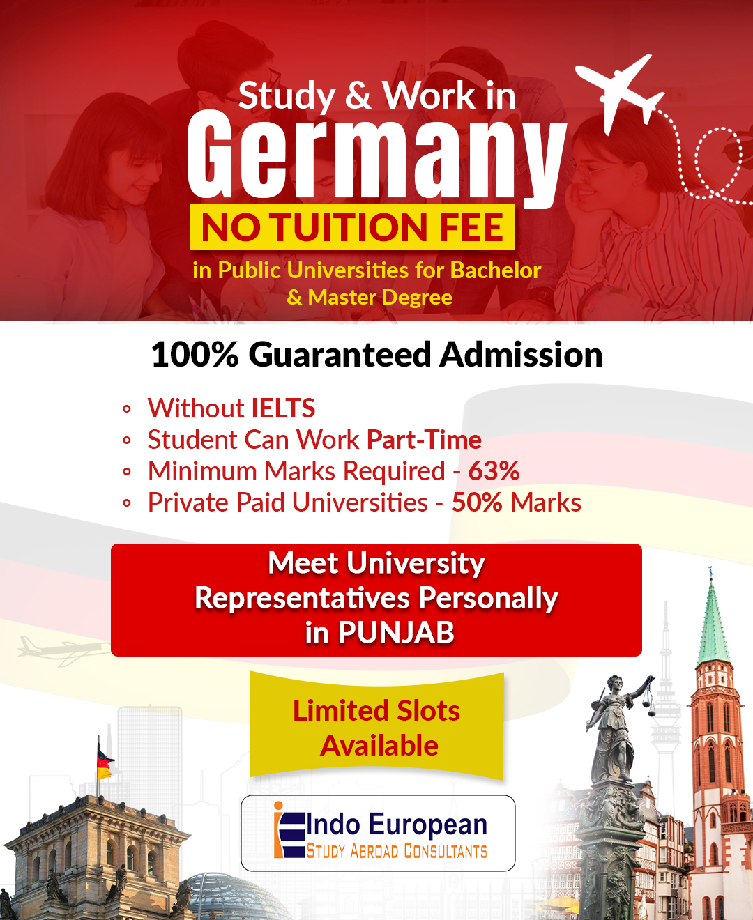 Indo European - Study Abroad Consultants Facebook ad