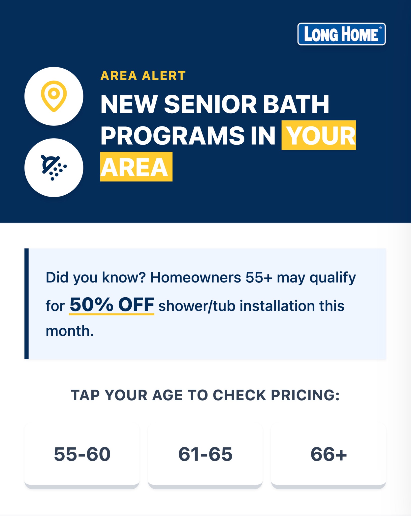 Long Home Facebook ad