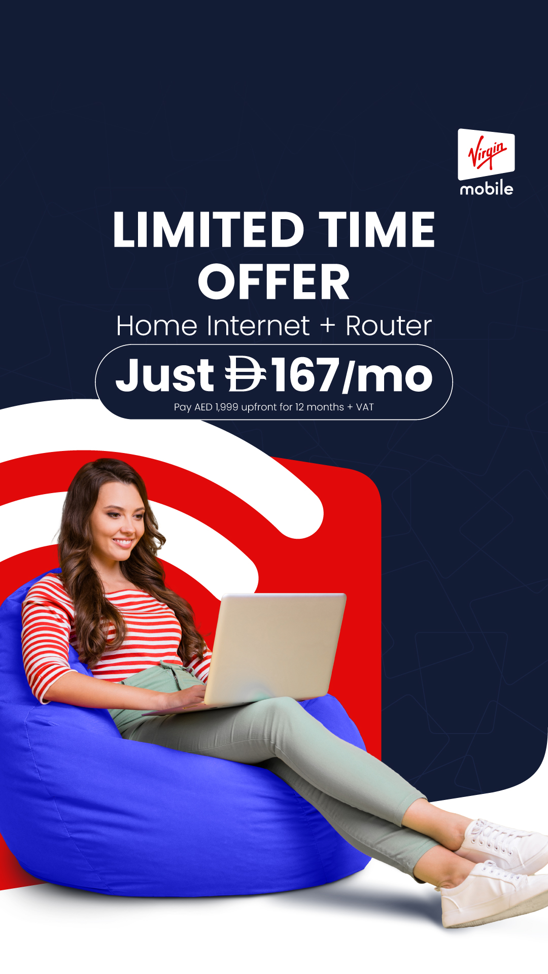 Virgin Mobile UAE Facebook ad