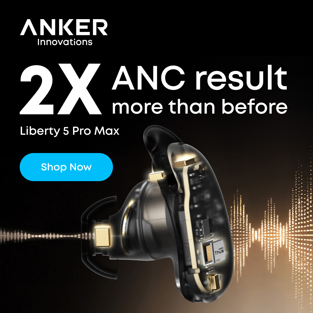soundcore Facebook ad: soundcore Liberty 5 Pro Max Earbuds
