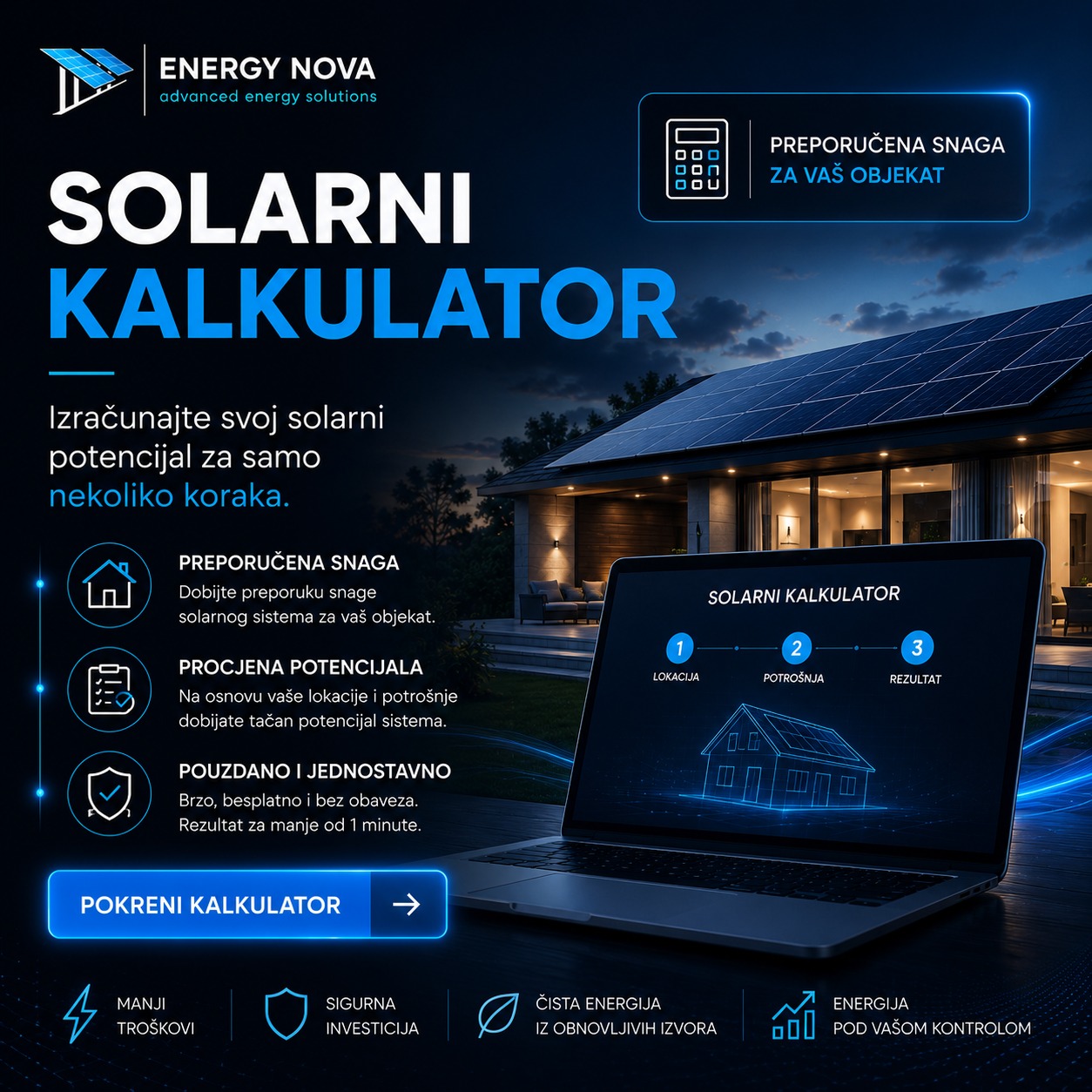 Energy Nova - Solarne elektrane Facebook ad: Početna - Energy Nova