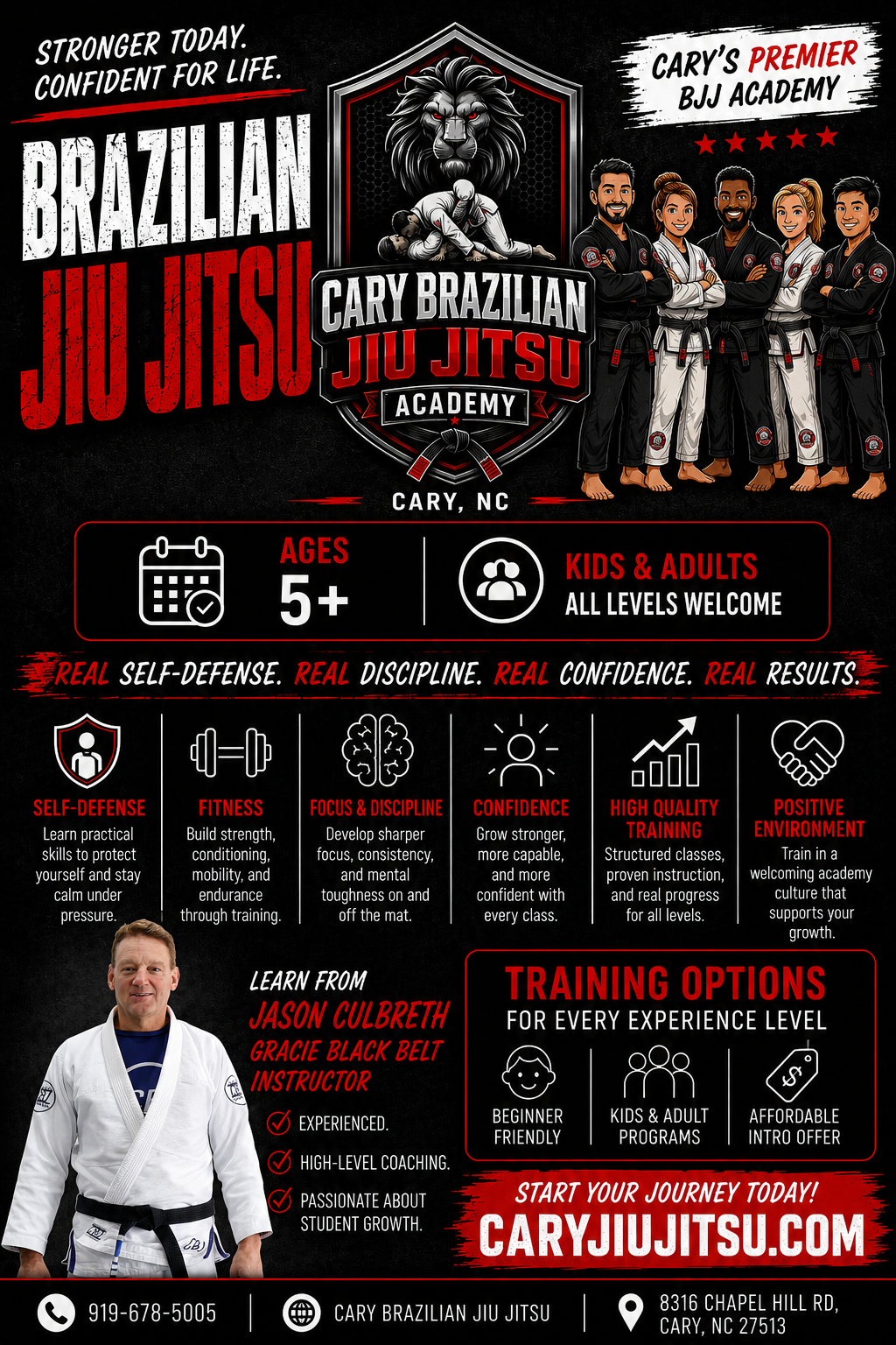 Cary Brazilian Jiu-Jitsu Facebook ad