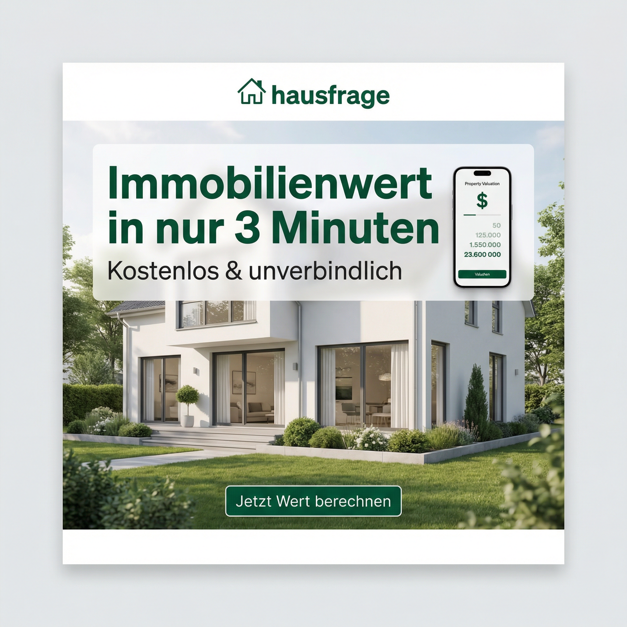 Hausfrage Facebook ad
